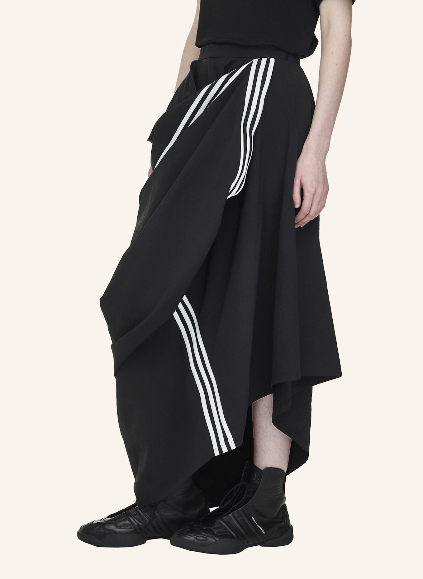 Y-3 Y-3 NYLON-ROCK 3-STREIFEN: SCHWARZ