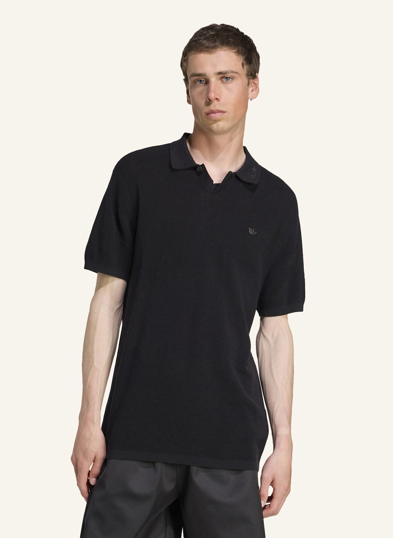 adidas Originals Strick-Poloshirt JV7596: SCHWARZ