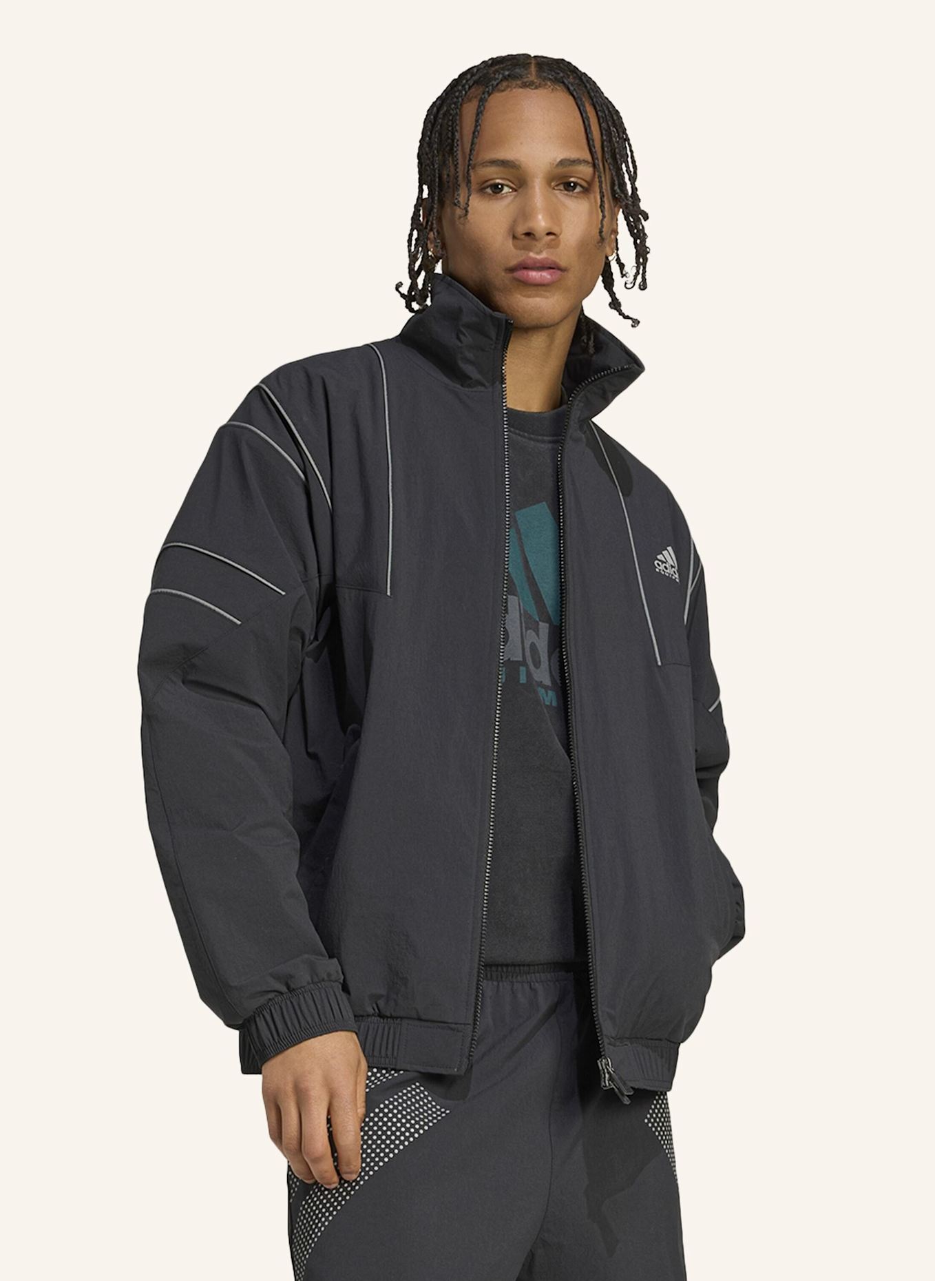 adidas Originals ADIDAS EQUIPMENT TRACK TOP: SCHWARZ