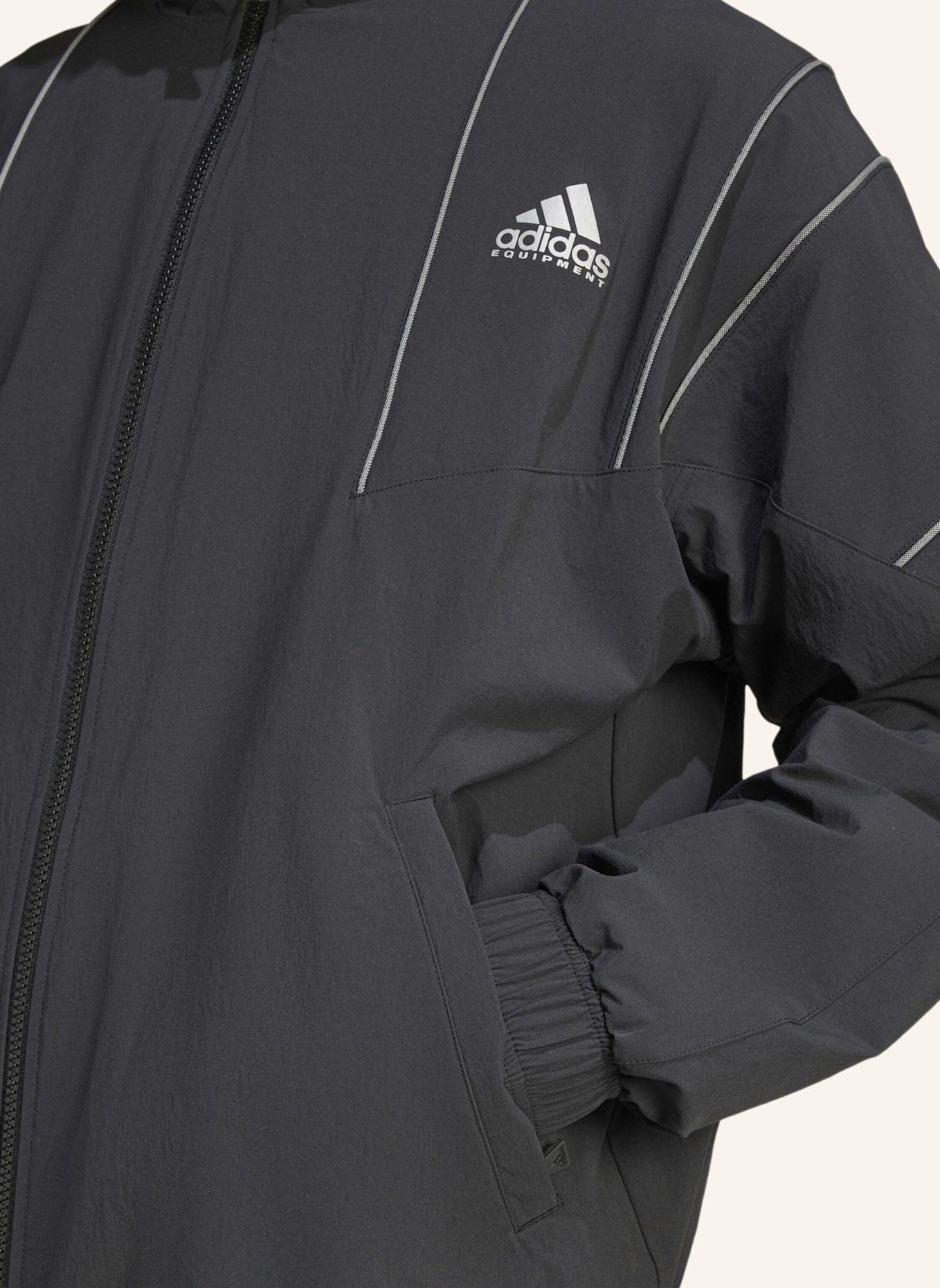 adidas Originals ADIDAS EQUIPMENT TRACK TOP: SCHWARZ