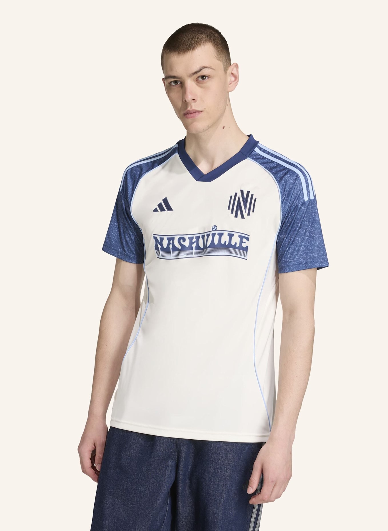 adidas NASHVILLE SC 25/26 AUSWEICHTRIKOT: WEISS
