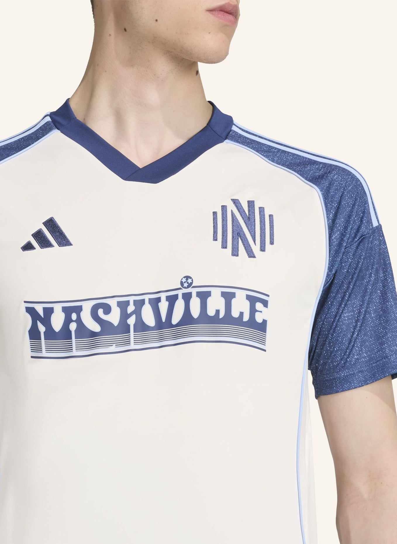 adidas NASHVILLE SC 25/26 AUSWEICHTRIKOT: WEISS