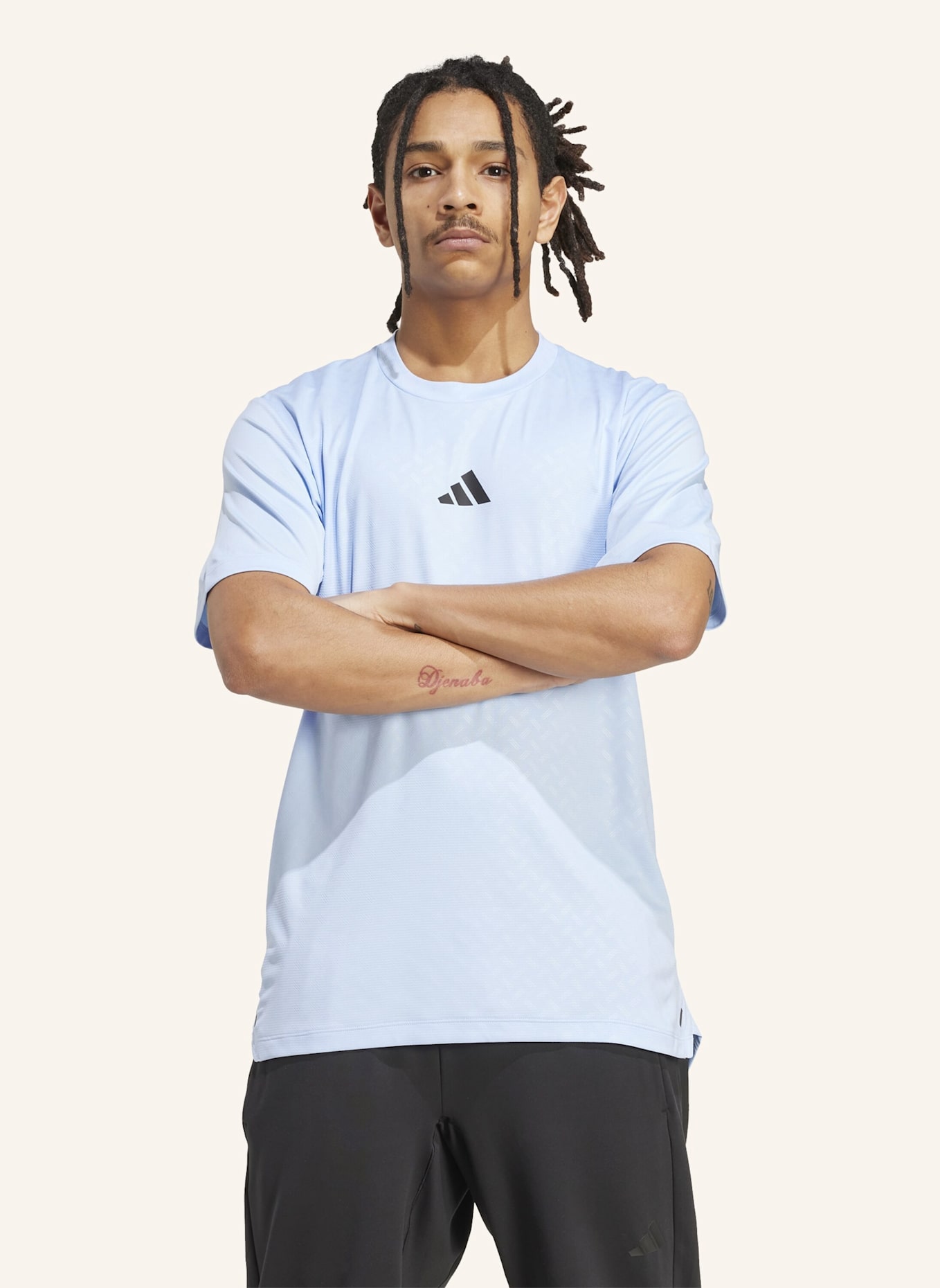 adidas T-Shirt POWER 3-STRIPES: BLAU