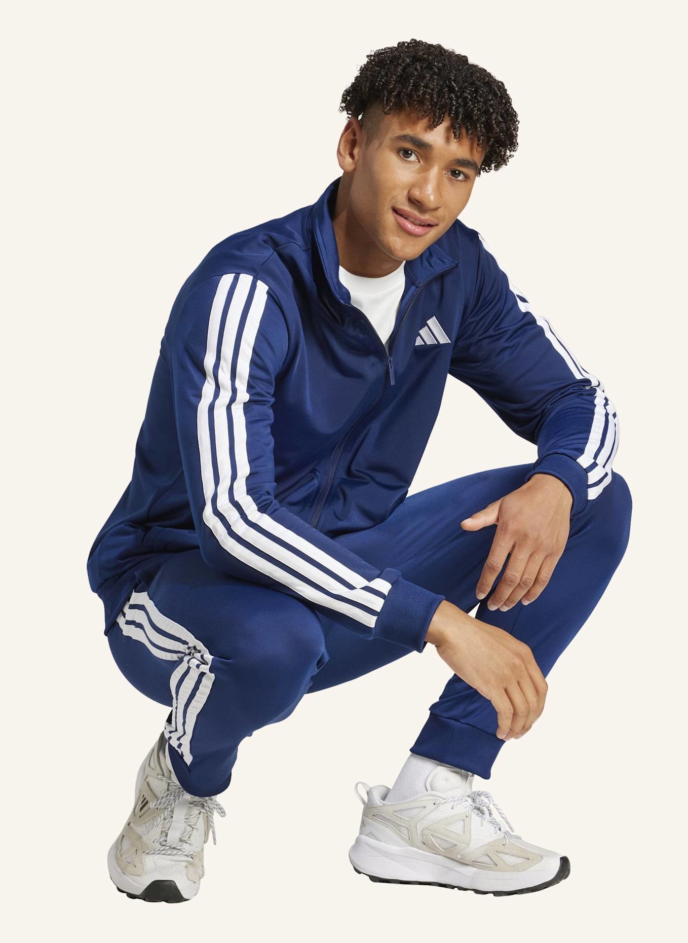 adidas Trainingsanzug 3 STRIPES: BLAU
