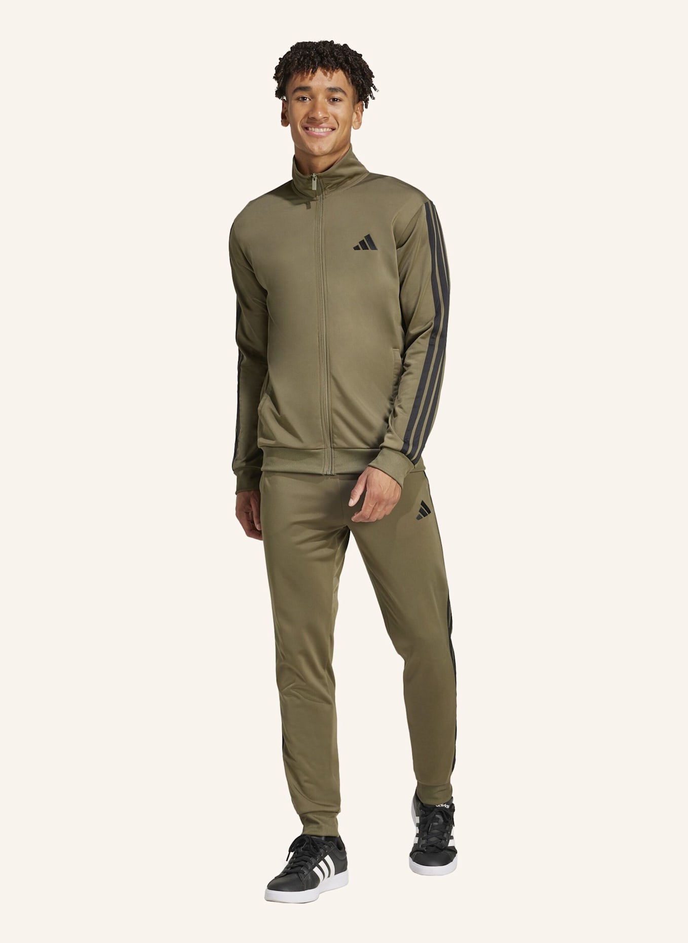 adidas Trainingsanzug 3 STRIPES: GRÜN