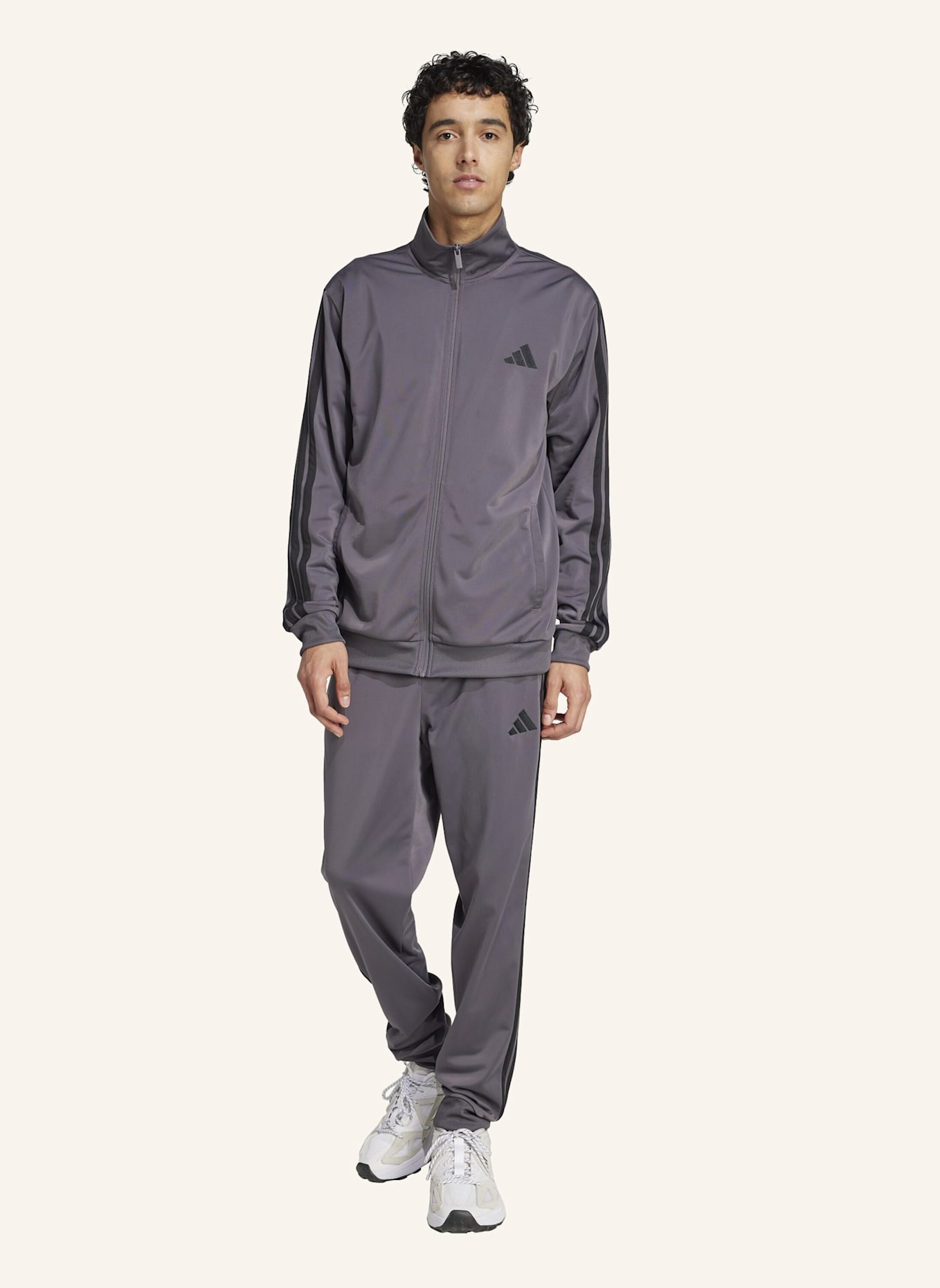 adidas Trainingsanzug 3 STRIPES: GRAU