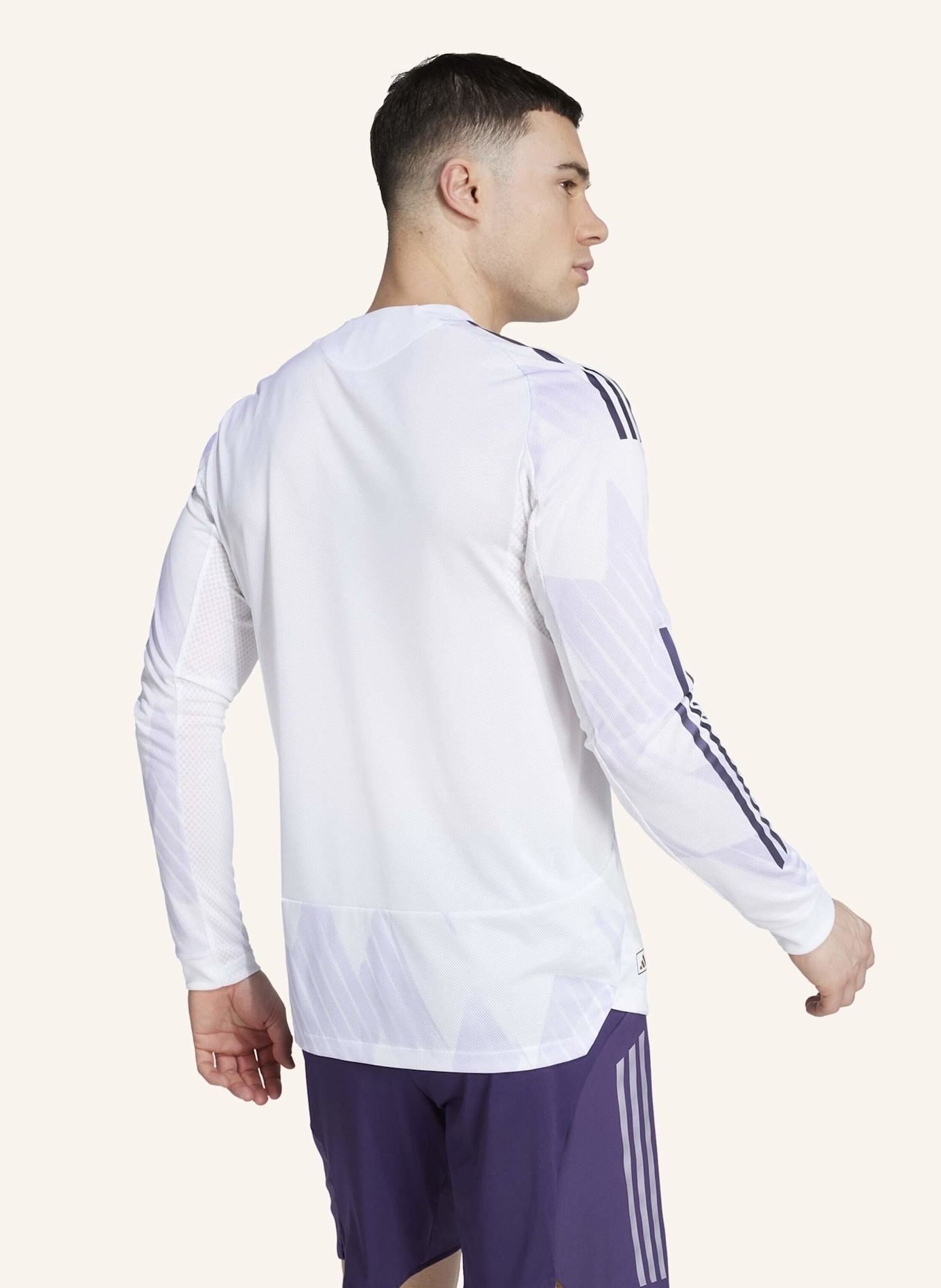 adidas MANCHESTER UNITED 25/26 LONG SLEEVE AUSWÄRTSTRIKOT AUTHENTIC: WEISS