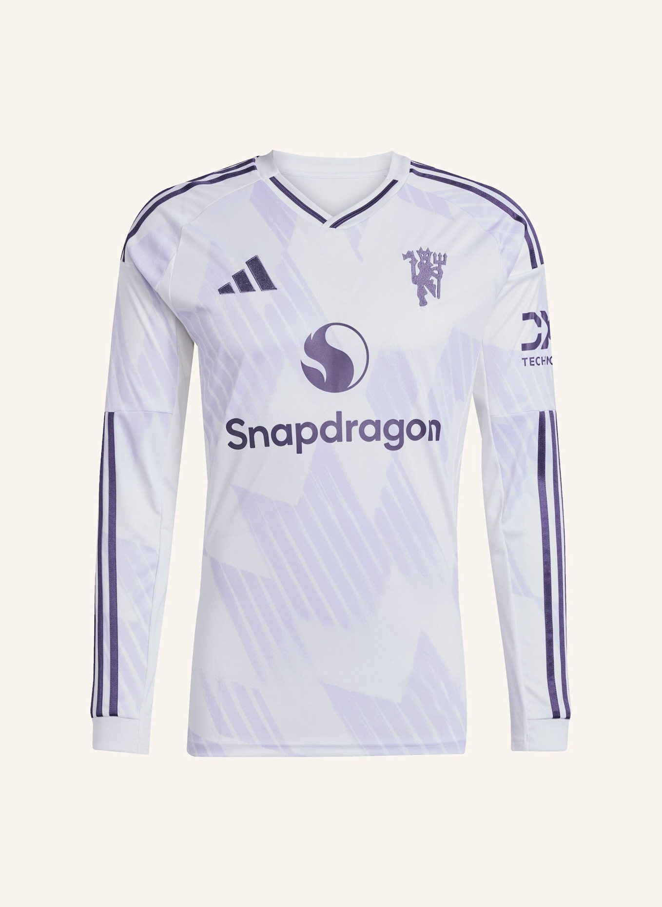 adidas MANCHESTER UNITED 25/26 LONG SLEEVE AUSWÄRTSTRIKOT: WEISS