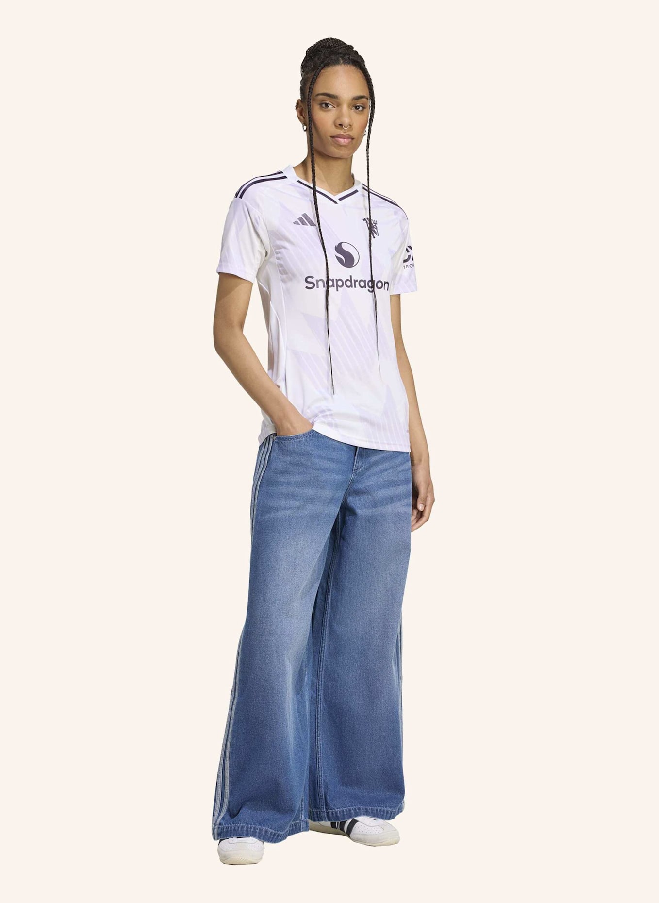 adidas MANCHESTER UNITED 25/26 AUSWÄRTSTRIKOT: WEISS