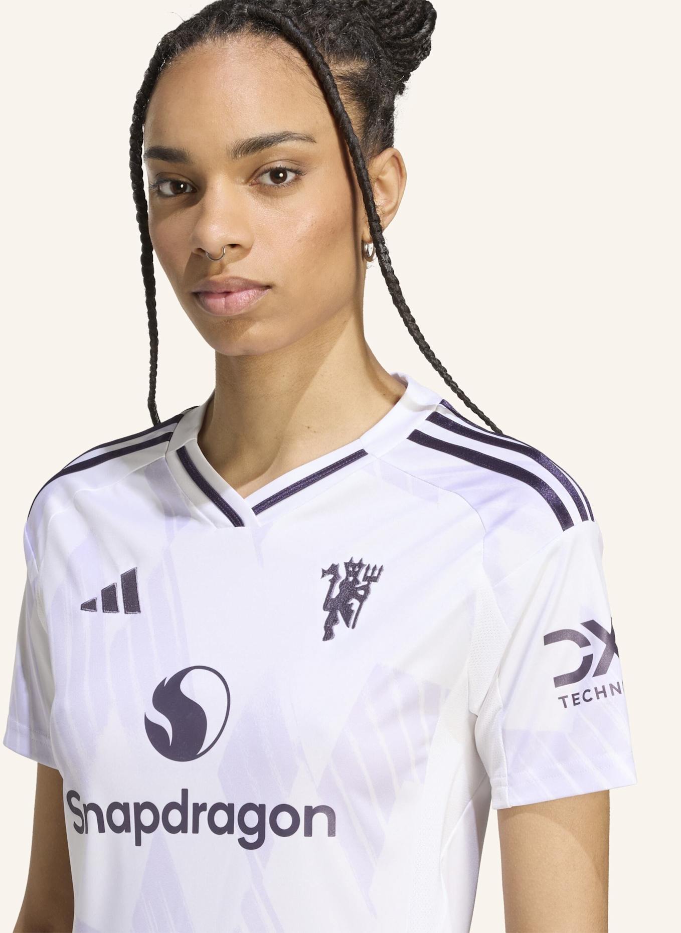 adidas MANCHESTER UNITED 25/26 AUSWÄRTSTRIKOT: WEISS