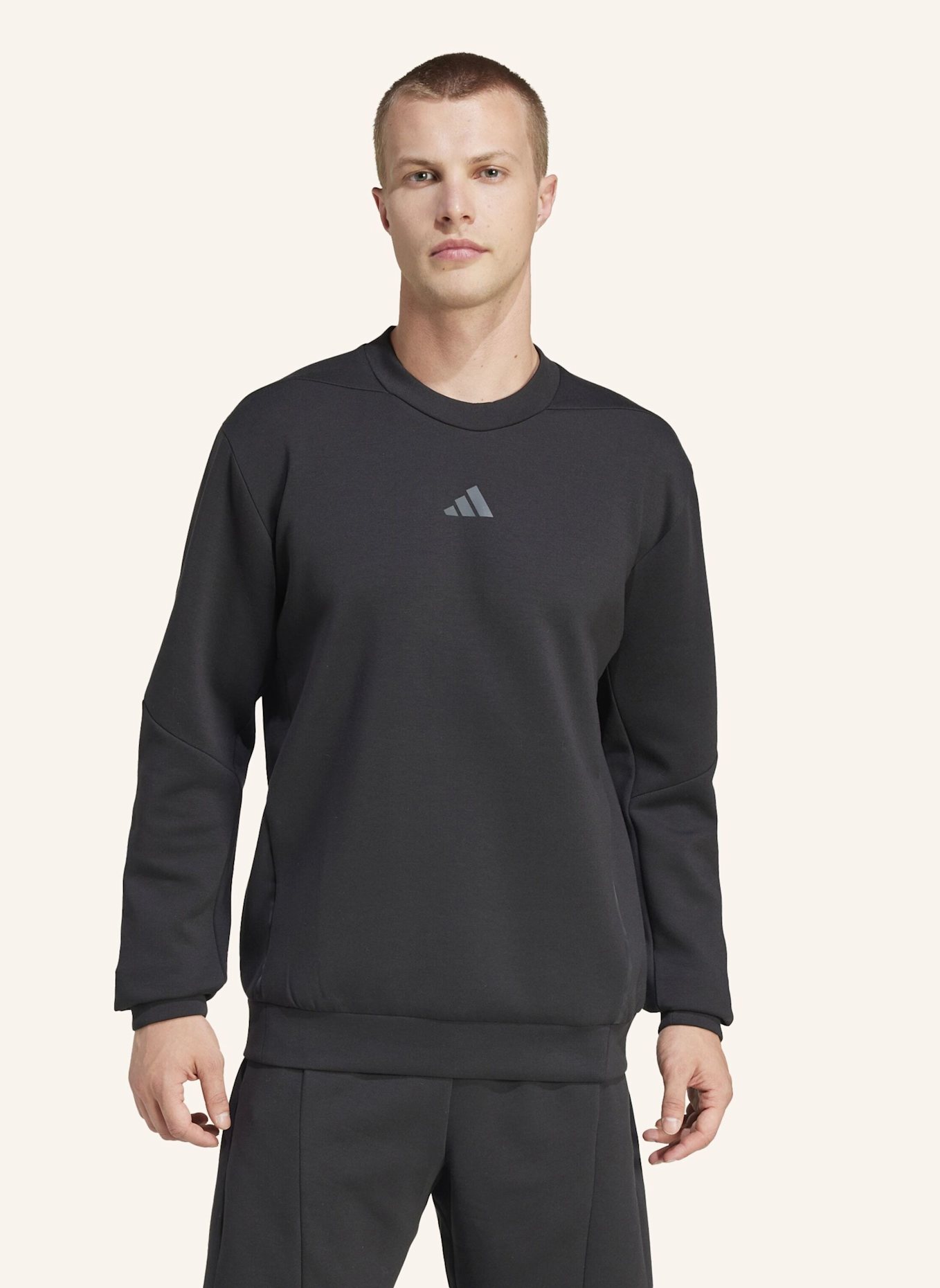 adidas Longsleeve D4T CREW: SCHWARZ