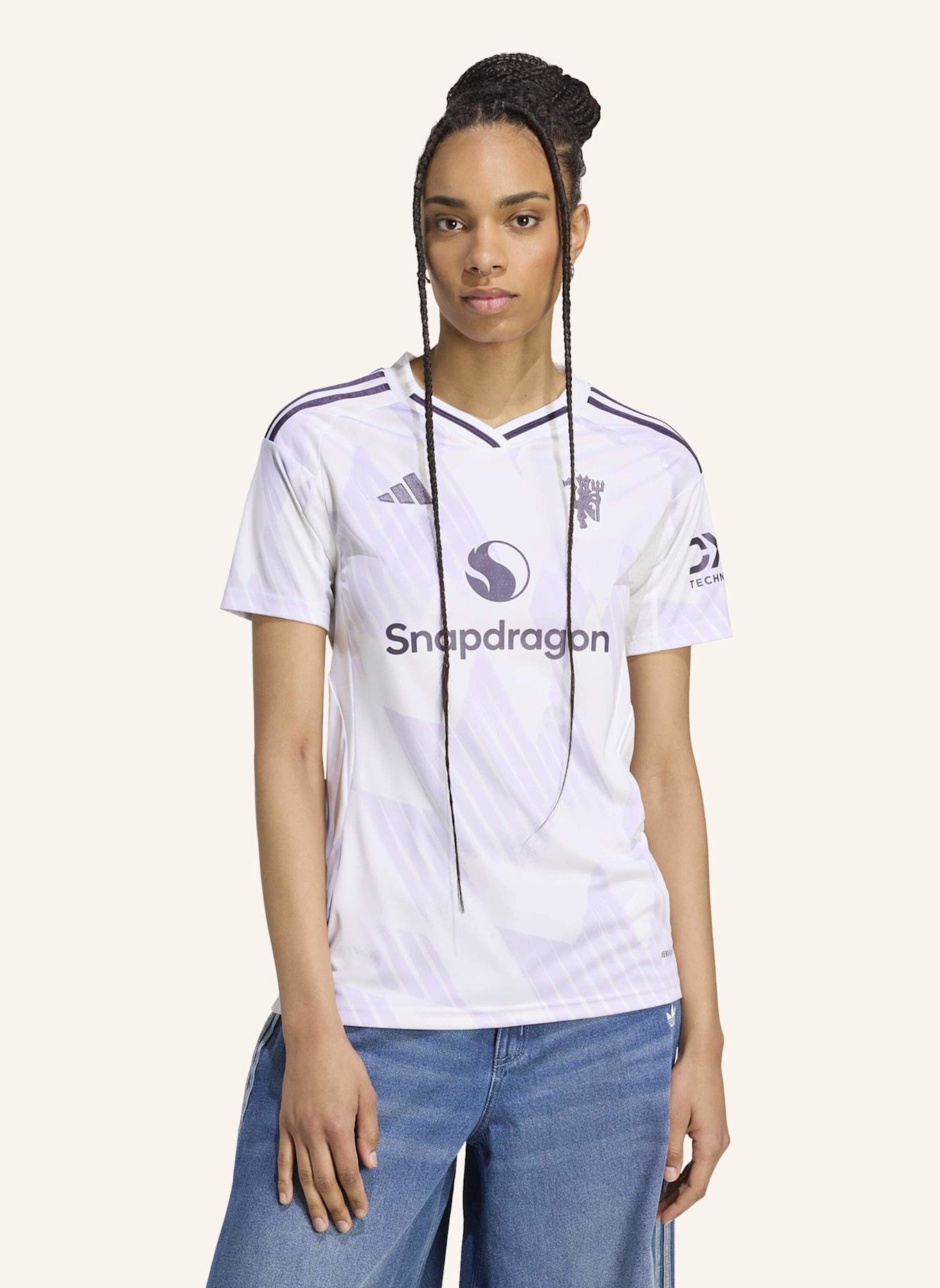 adidas MANCHESTER UNITED 25/26 AUSWÄRTSTRIKOT: WEISS