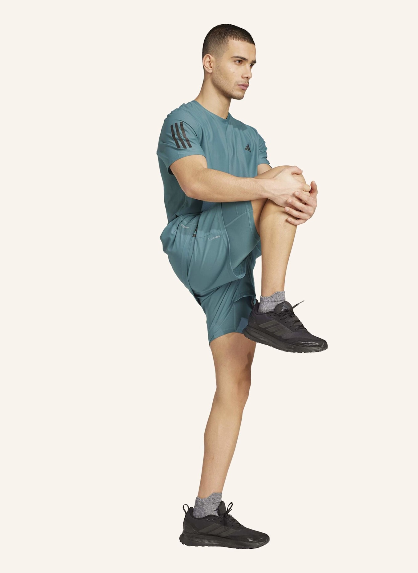 adidas 2-in-1-Laufshorts OWN THE RUN CLIMACOOL: TÜRKIS