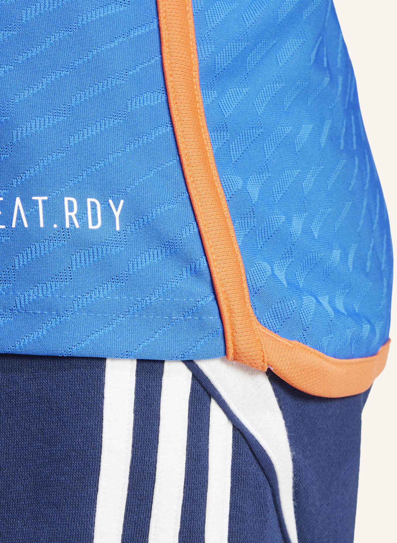 adidas INDIA CRICKET T20I TRIKOT: BLAU/ ORANGE