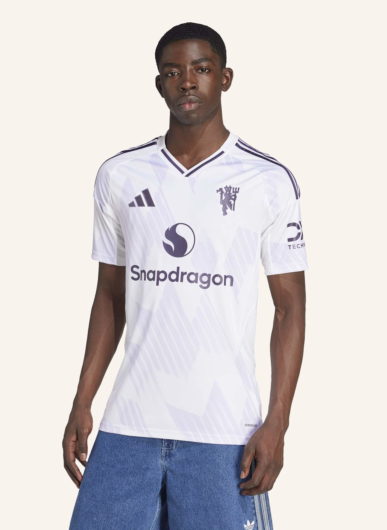 adidas MANCHESTER UNITED 25/26 AUSWÄRTSTRIKOT: WEISS