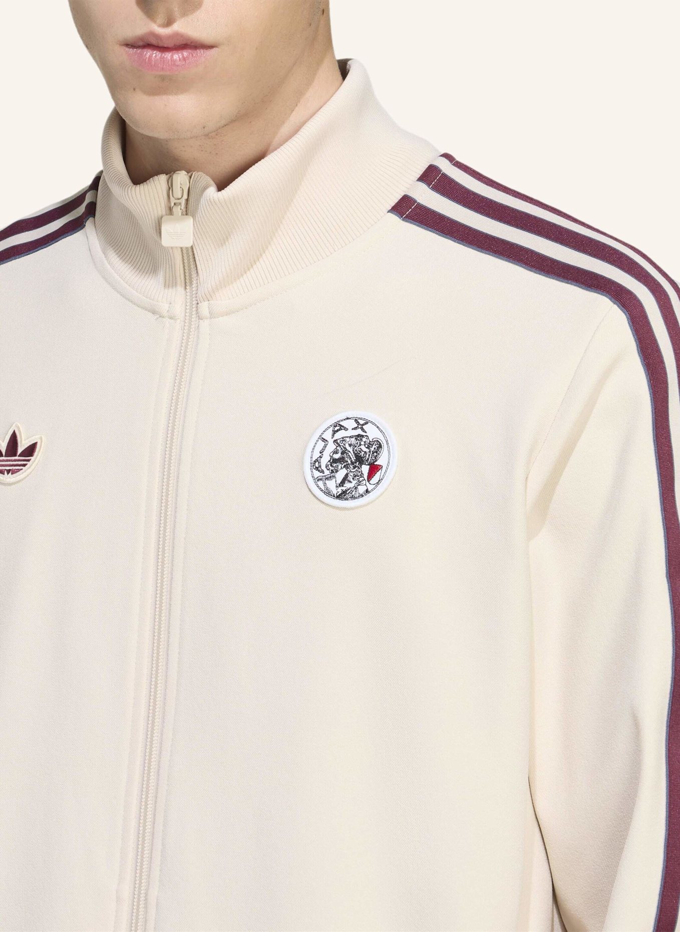 adidas Originals AJAX AMSTERDAM TERRACE ICONS TRAININGSJACKE: BEIGE