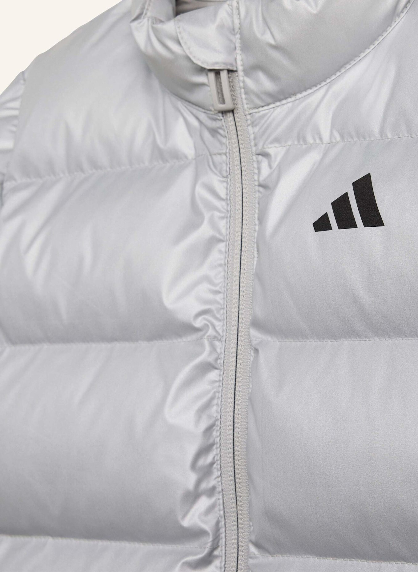 adidas KUNSTDAUNEN GLAM JACKE KINDER: SILBER/ SCHWARZ