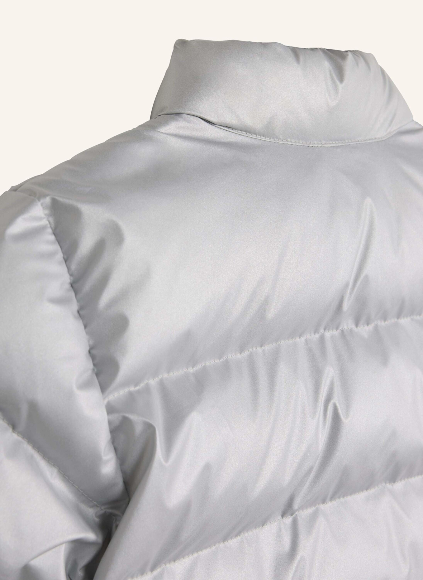 adidas KUNSTDAUNEN GLAM JACKE KINDER: SILBER/ SCHWARZ