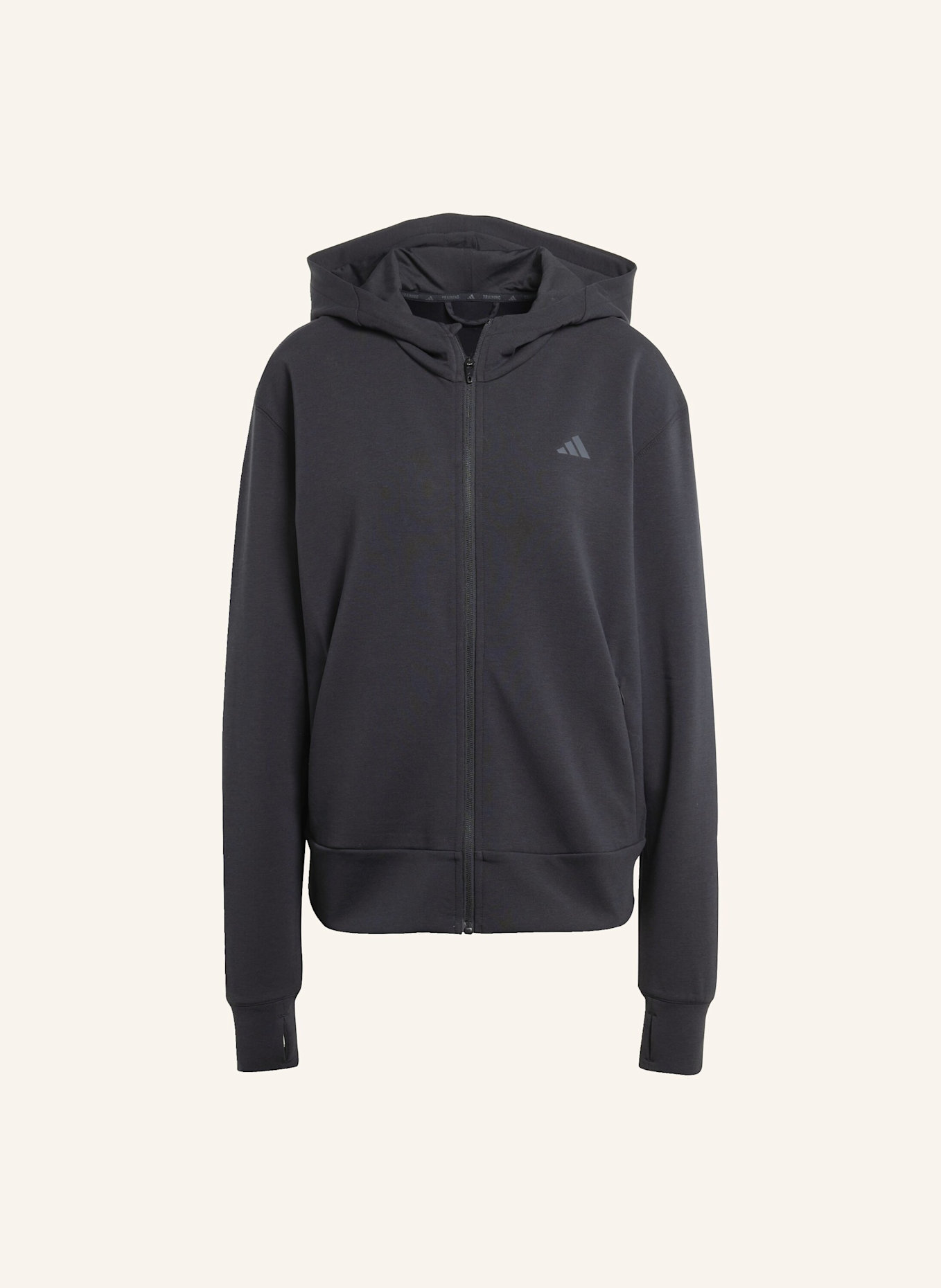 adidas DESIGNED 4 TRAINING KAPUZENJACKE: SCHWARZ