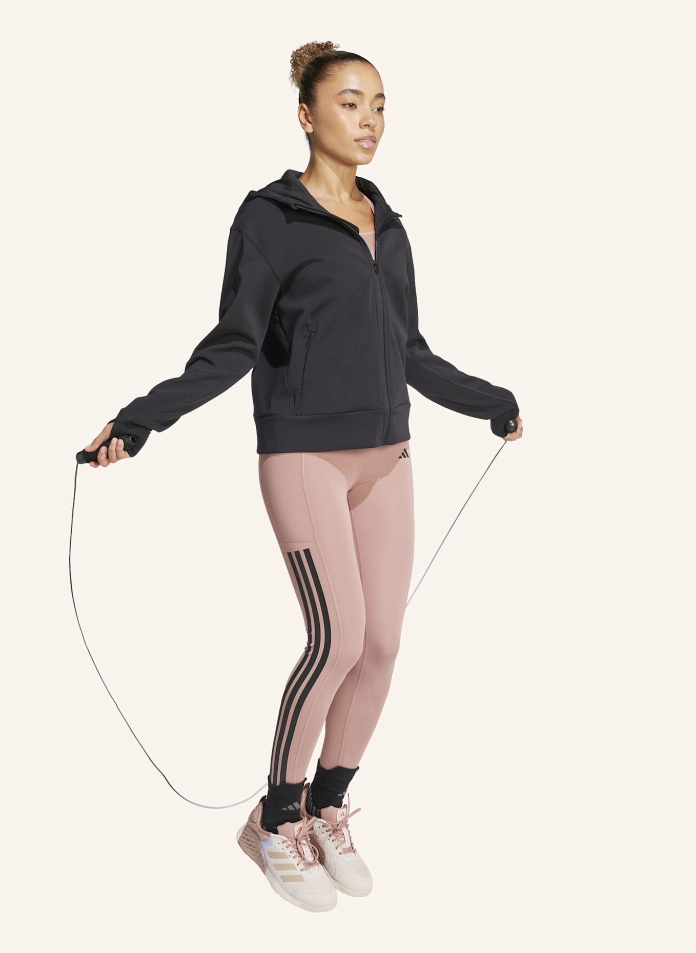 adidas DESIGNED 4 TRAINING KAPUZENJACKE: SCHWARZ