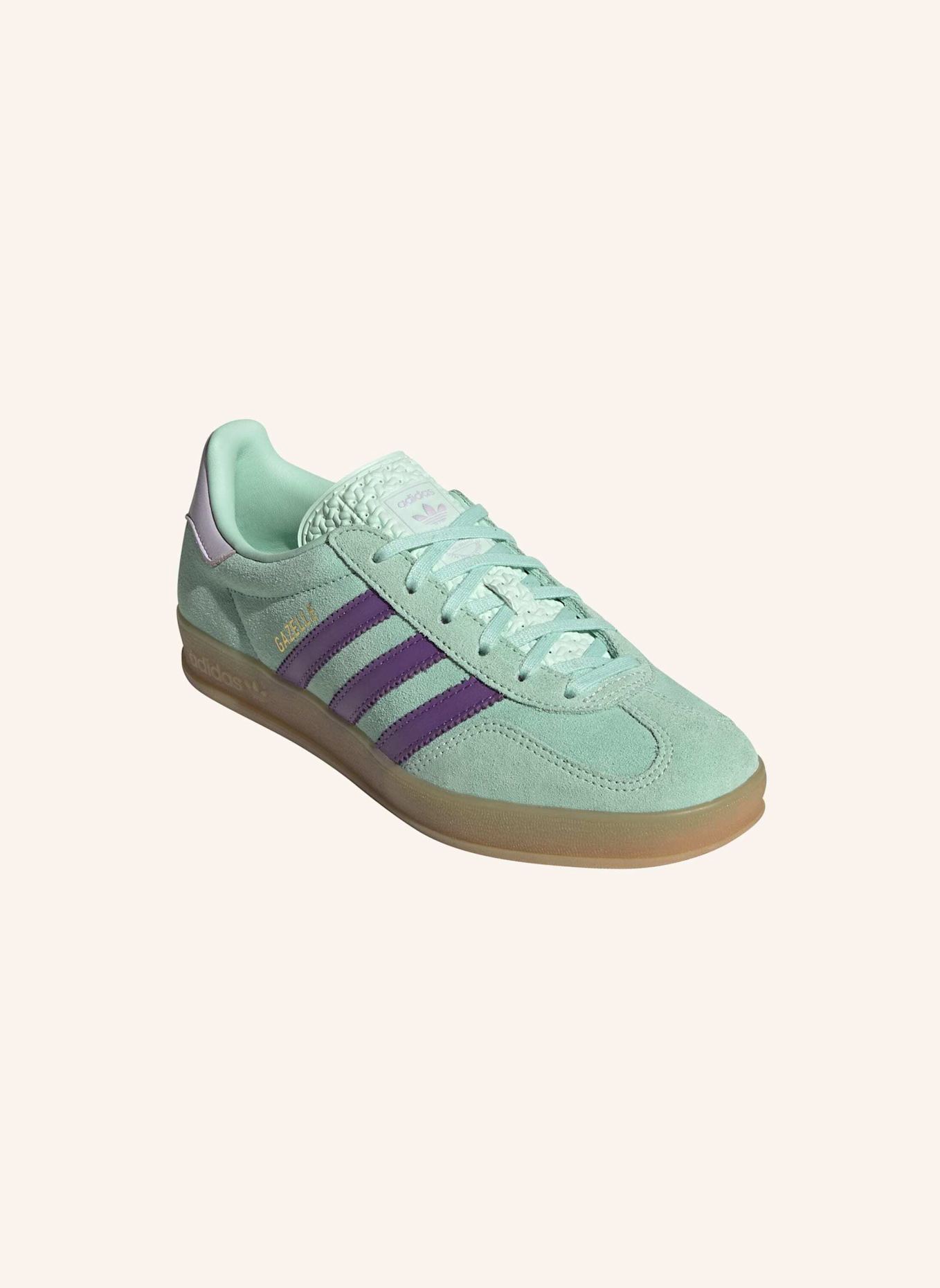 adidas Originals GAZELLE INDOOR SCHUH: GRÜN/ LILA