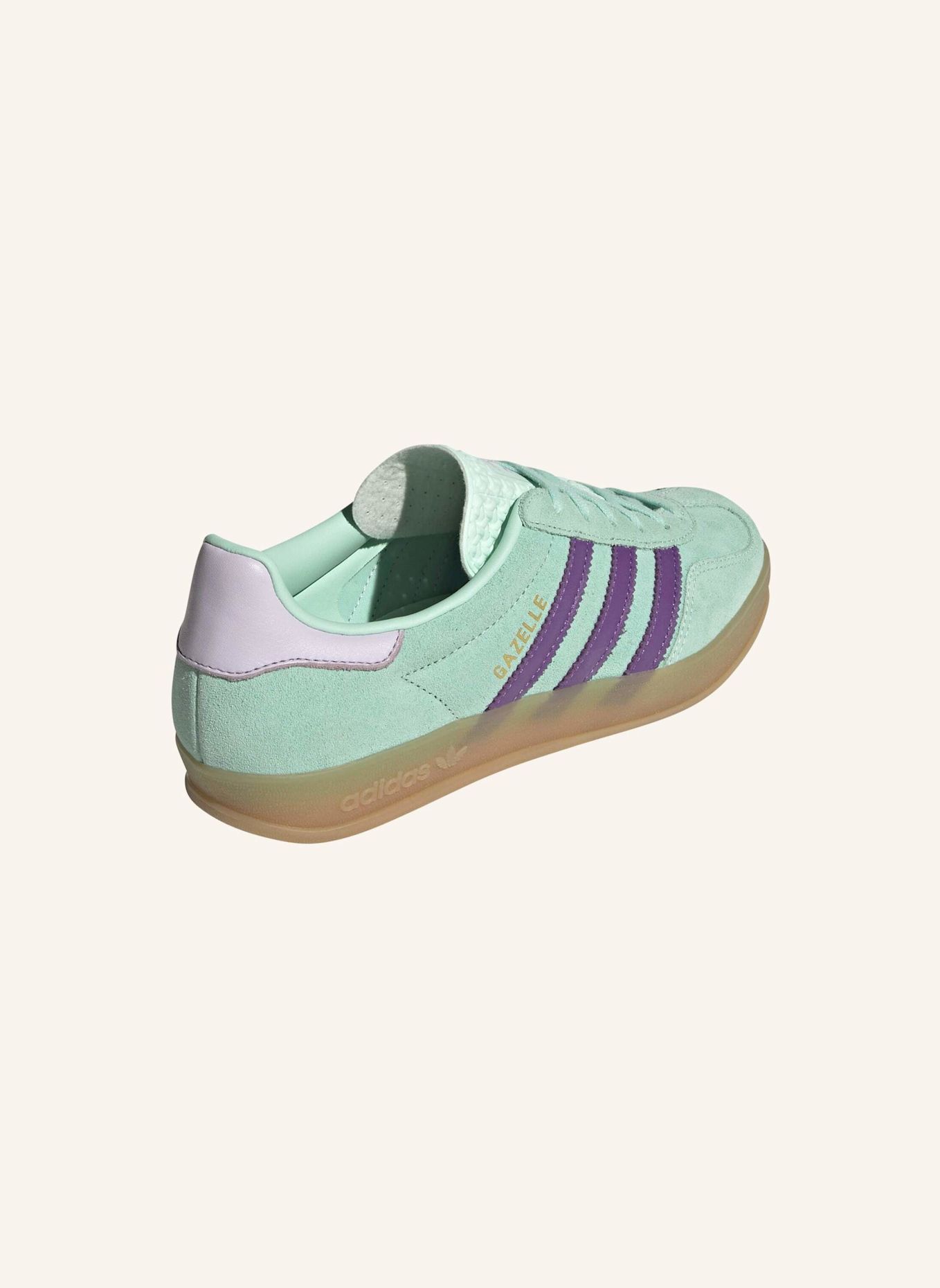 adidas Originals GAZELLE INDOOR SCHUH: GRÜN/ LILA