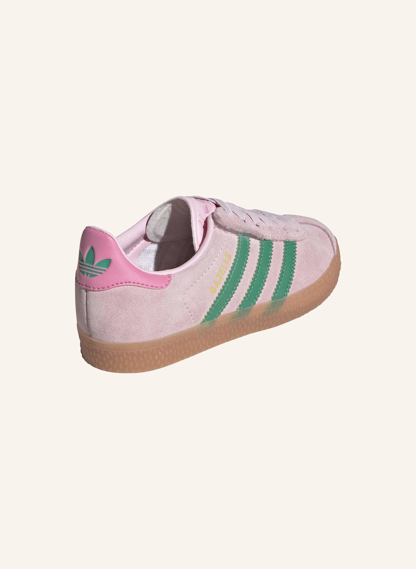 adidas Originals GAZELLE COMFORT CLOSURE ELASTIC LACE KIDS SCHUH: ROSA/ GRÜN