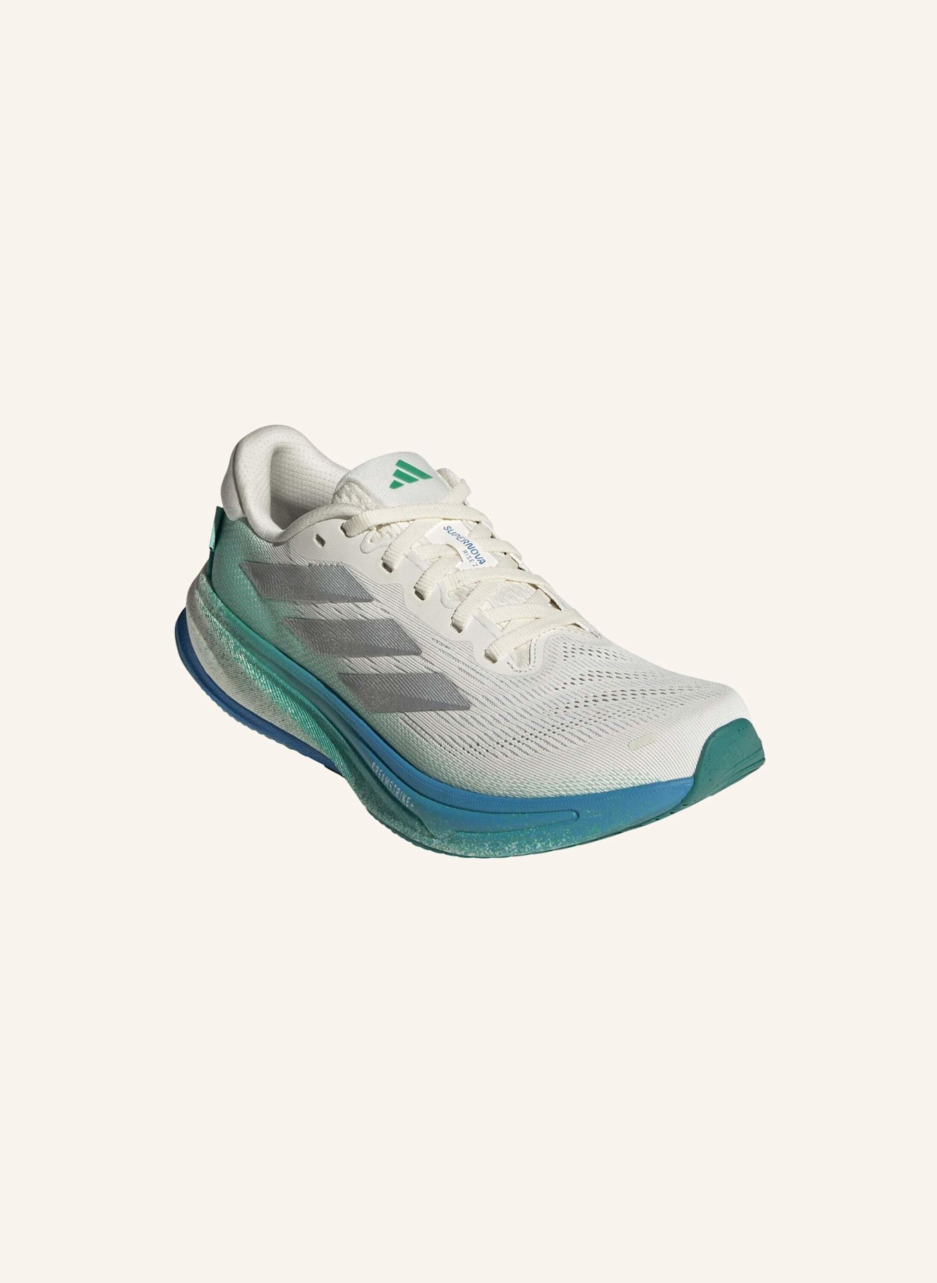 adidas Laufschuhe SUPERNOVA RISE 2: WEISS/ SILBER/ GRÜN
