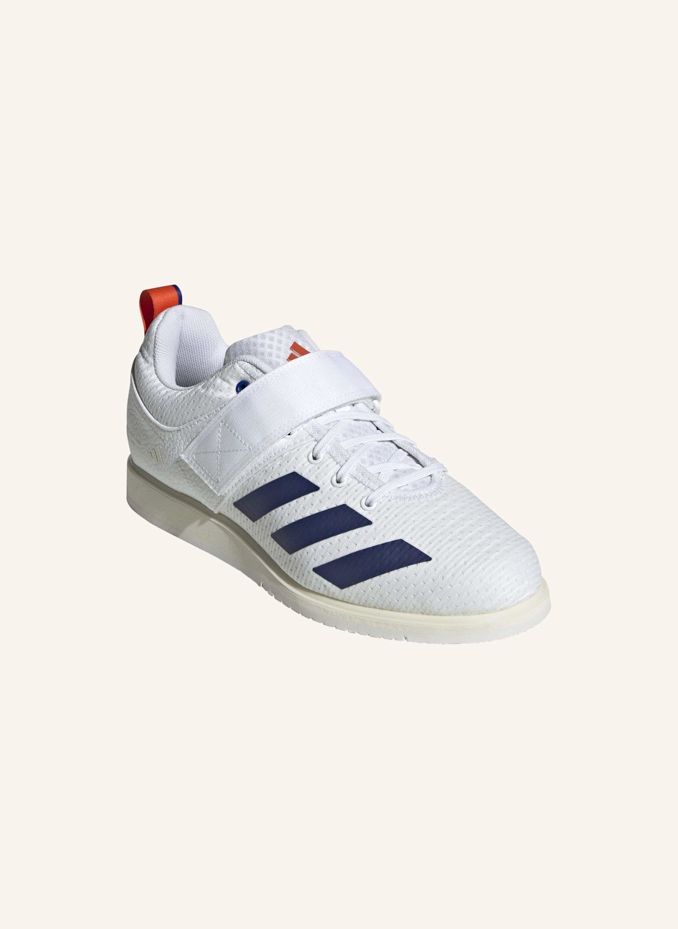 adidas POWERLIFT 5 GEWICHTHEBERSCHUH: WEISS/ BLAU