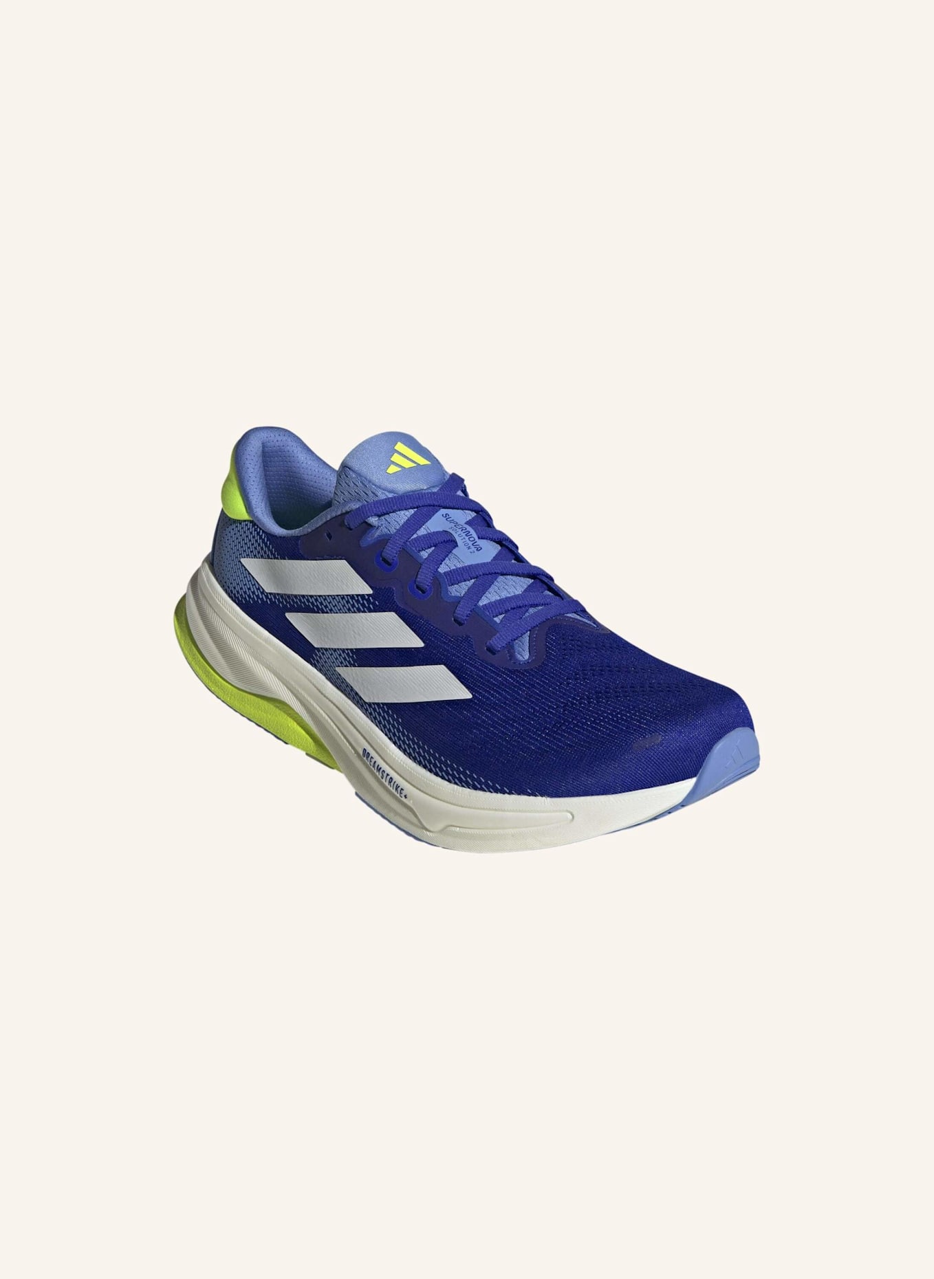 adidas Laufschuhe SUPERNOVA SOLUTION 2: BLAU/ WEISS/ GELB