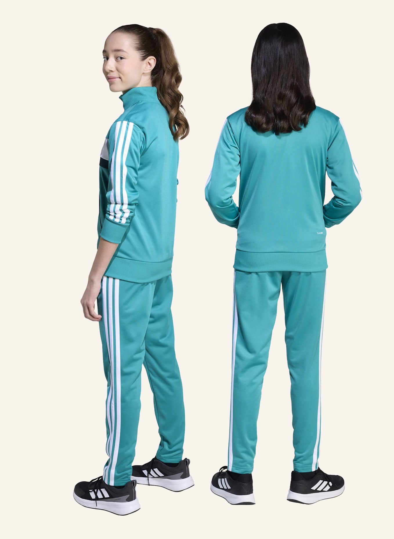 adidas SEASONAL ESSENTIALS TIBERIO 3-STREIFEN TRICOT KIDS TRAININGSANZUG: WEISS