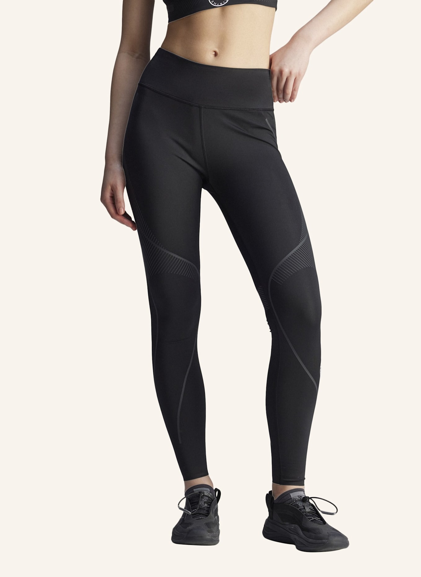 adidas by Stella McCartney ADIDAS BY STELLA MCCARTNEY TRUEPACE RUNNING LEGGINGS: SCHWARZ