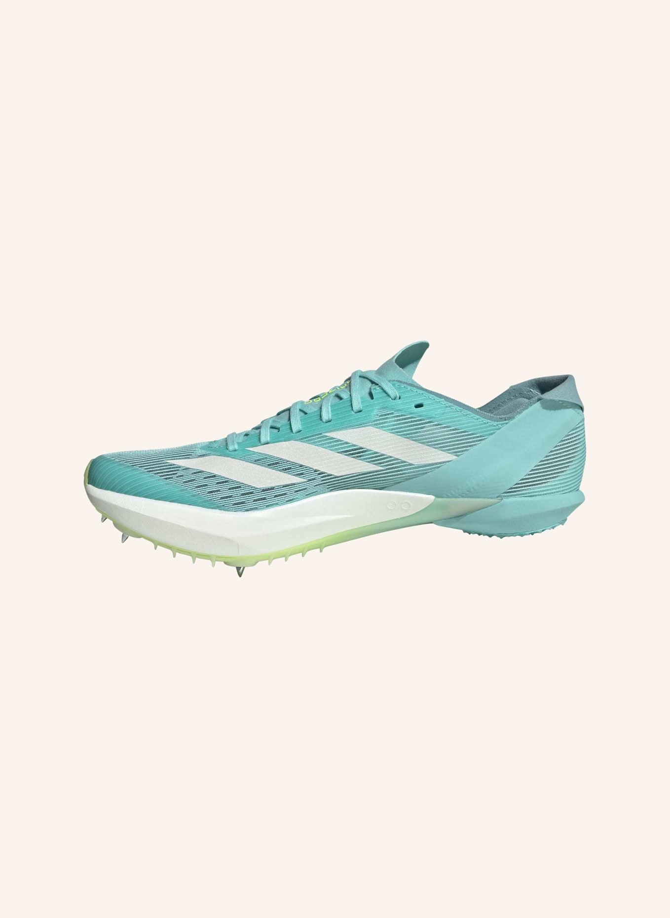 adidas ADIZERO AMBITION SPIKE-SCHUH: GRÜN/ WEISS/ GELB