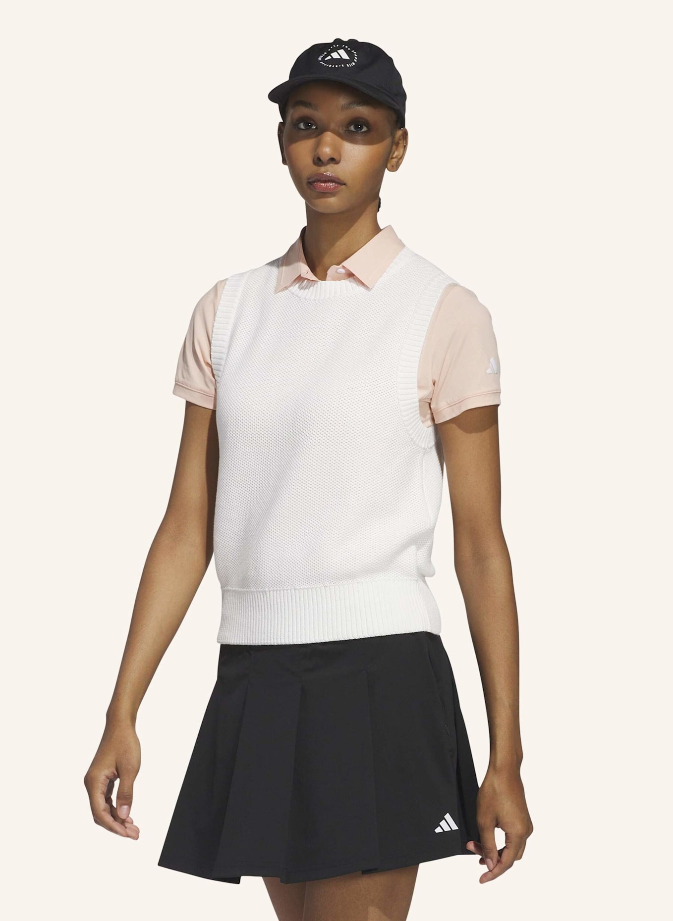 adidas ULTIMATE365 KNIT TOUR PULLUNDER: WEISS