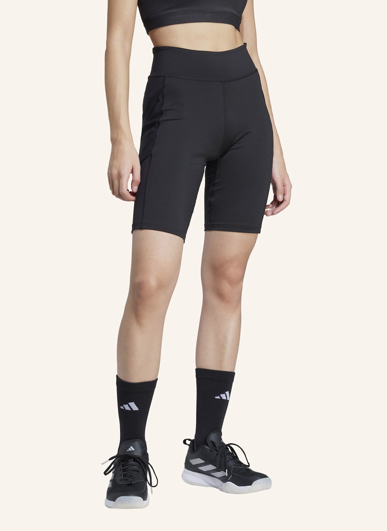 adidas TENNIS CLIMACOOL MATCH KURZE LEGGINGS: SCHWARZ