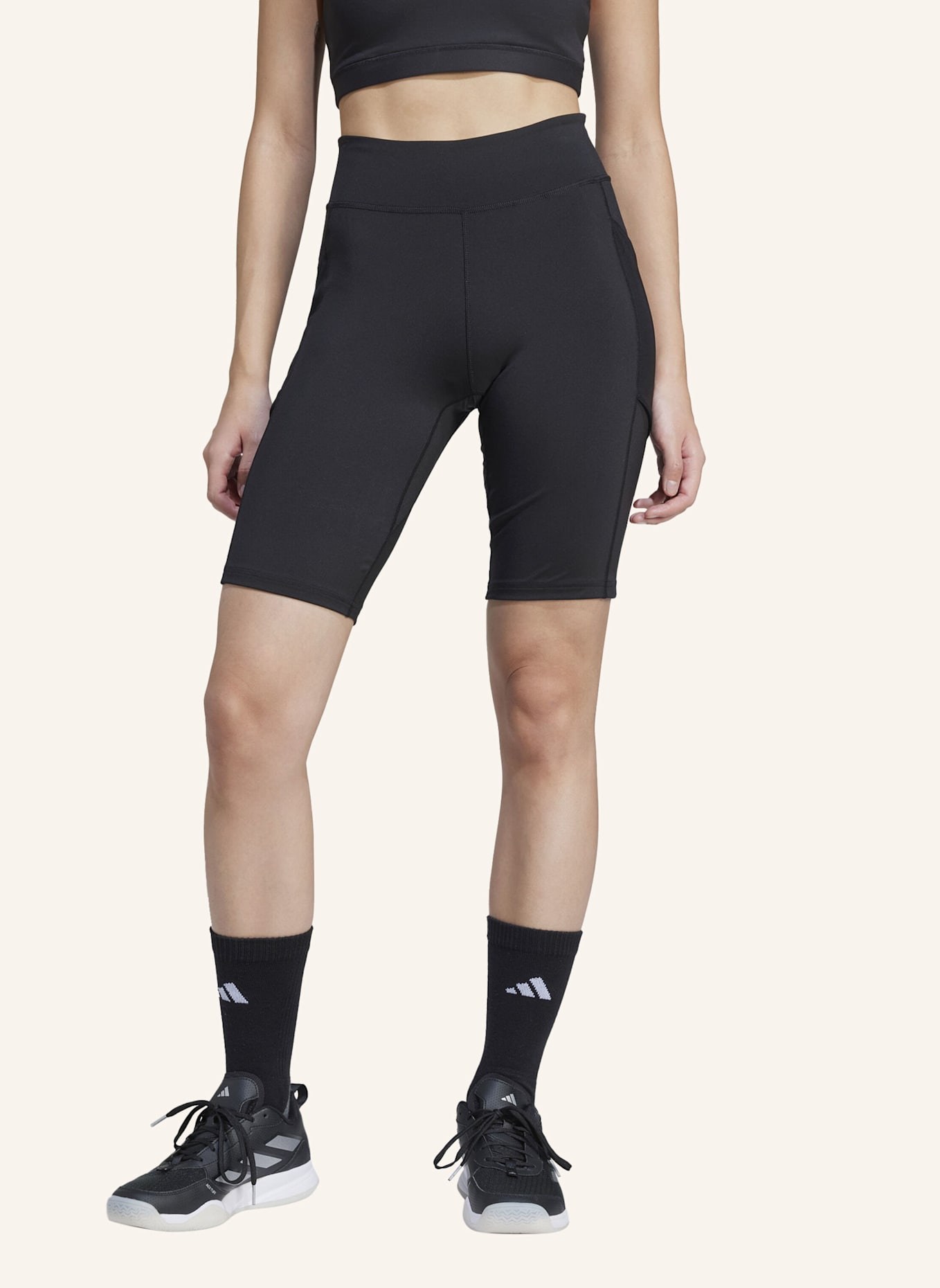 adidas TENNIS CLIMACOOL MATCH KURZE LEGGINGS: SCHWARZ