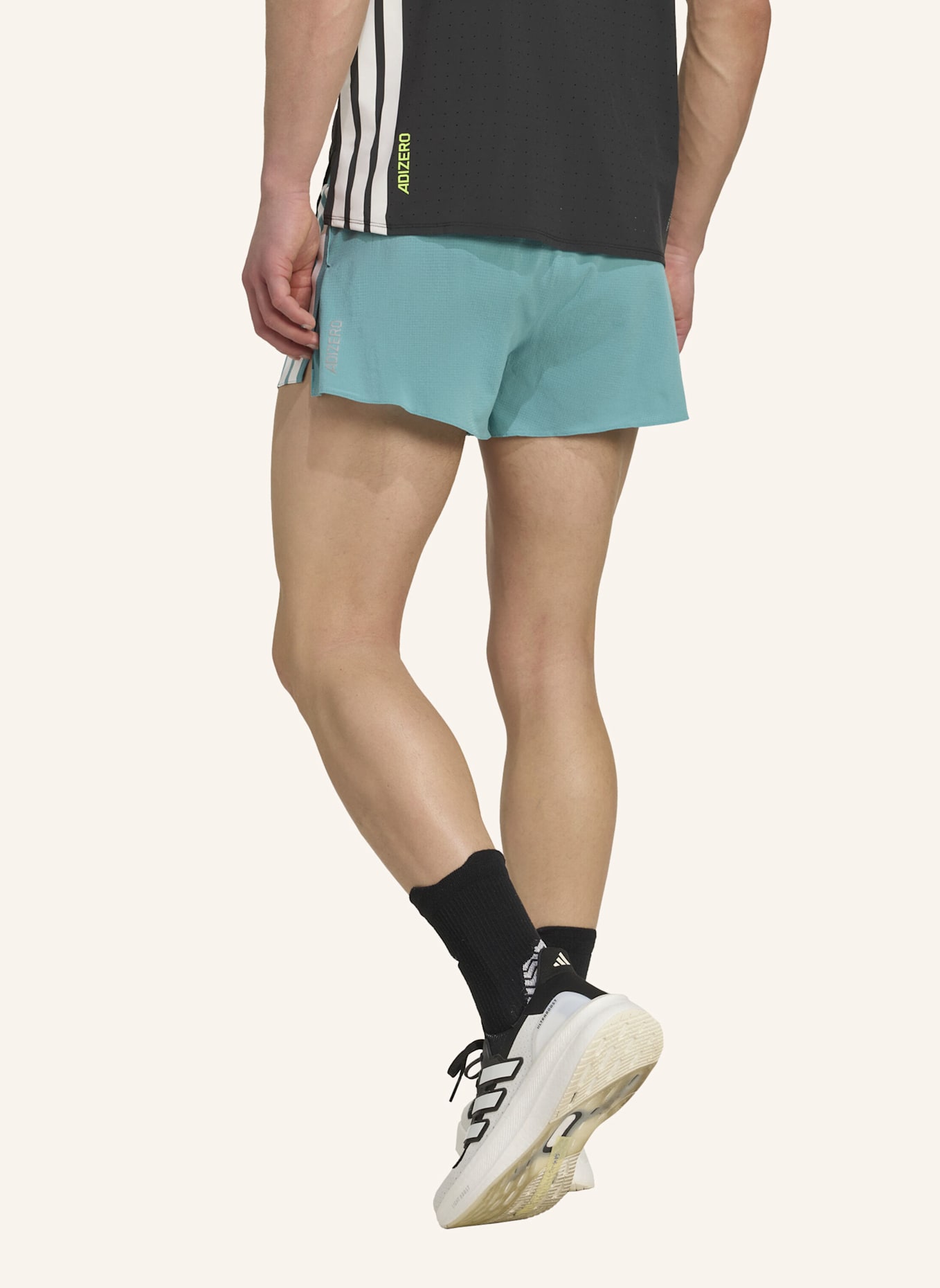 adidas 2-in-1-Laufshorts ADIZERO GEL: TÜRKIS