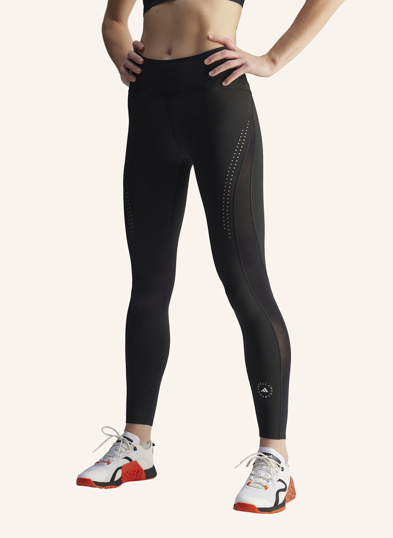adidas by Stella McCartney ADIDAS BY STELLA MCCARTNEY TRUEPURPOSE OPTIME TRAINING FULL LENGTH LEGGINGS: SCHWARZ