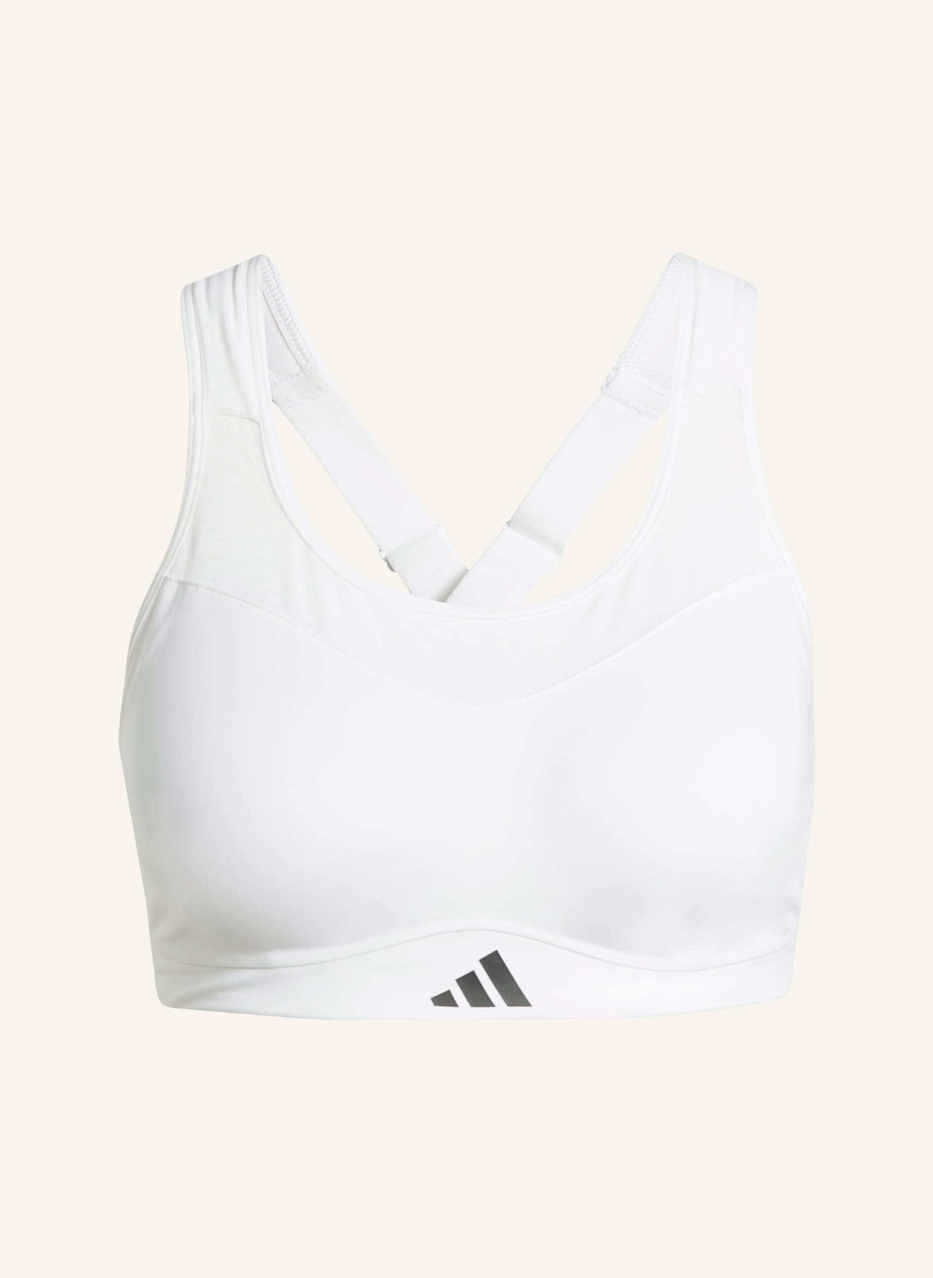 adidas Sport-BH TLRD IMPACT TRAINING mit Mesh: WEISS