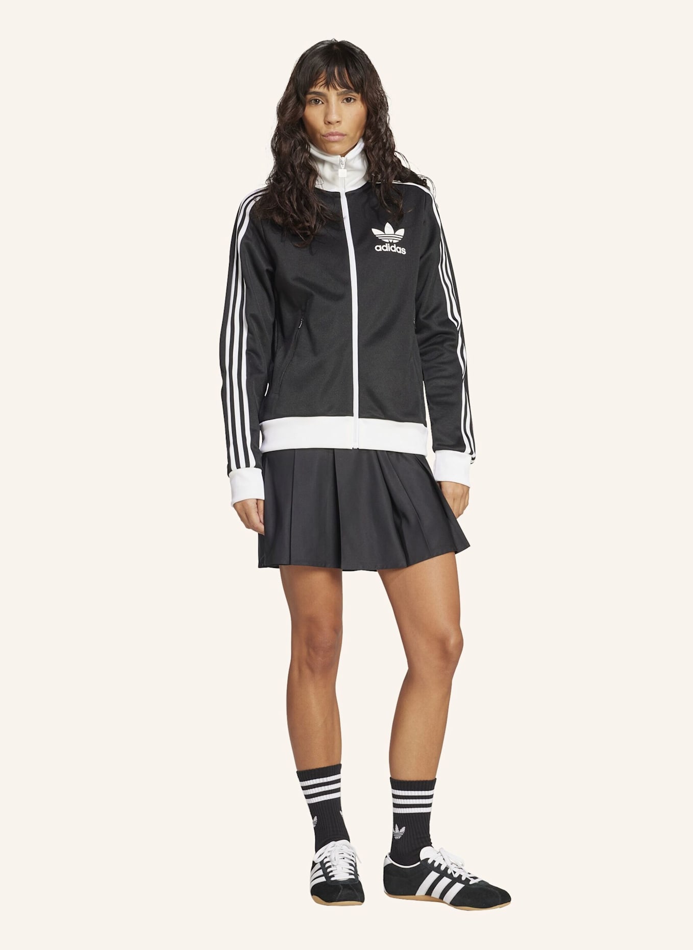 adidas Originals KULTIGES TRACK TOP: SCHWARZ/ WEISS