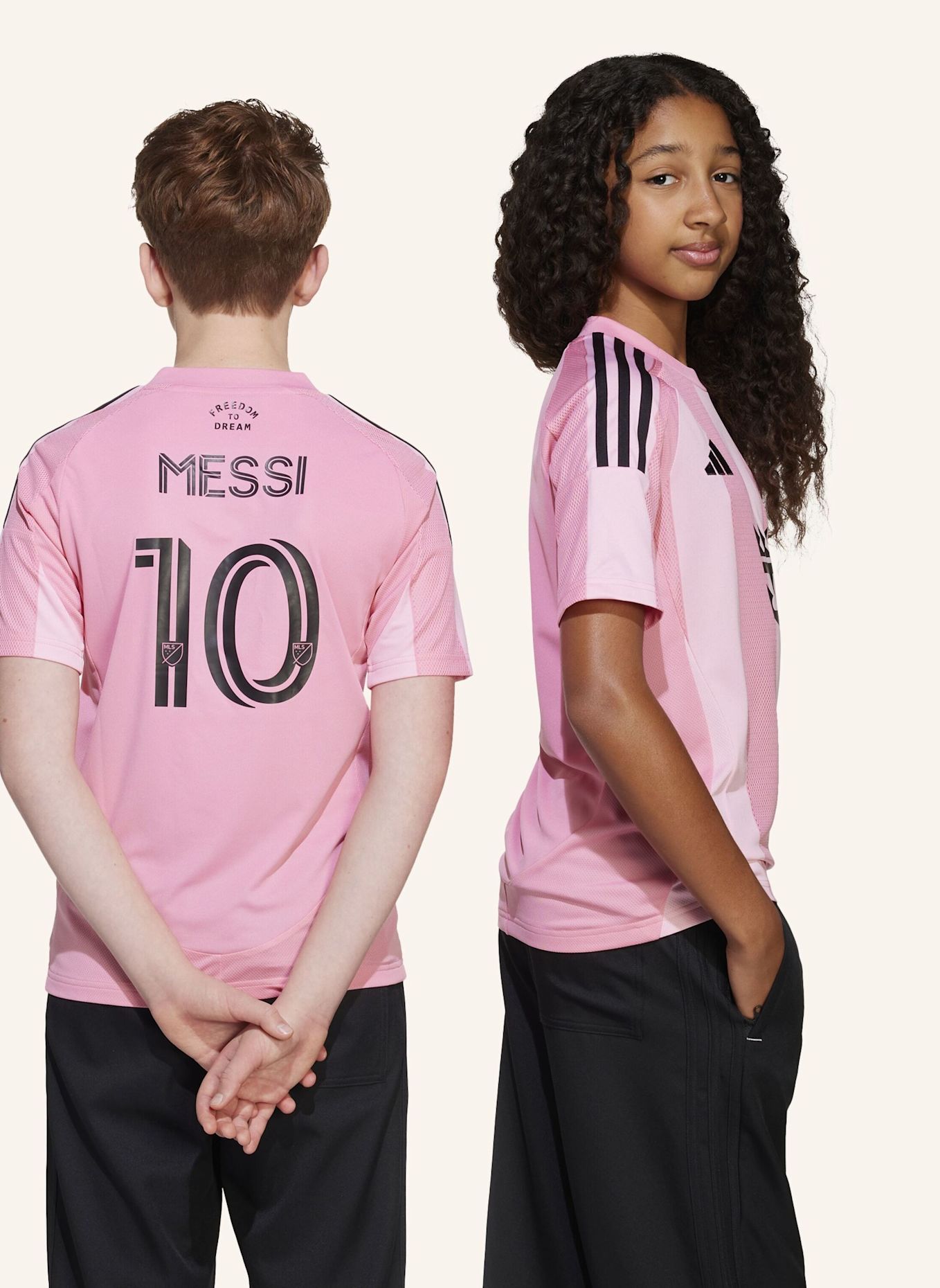 adidas INTER MIAMI CF 25/26 MESSI KIDS HEIMTRIKOT: ROSA