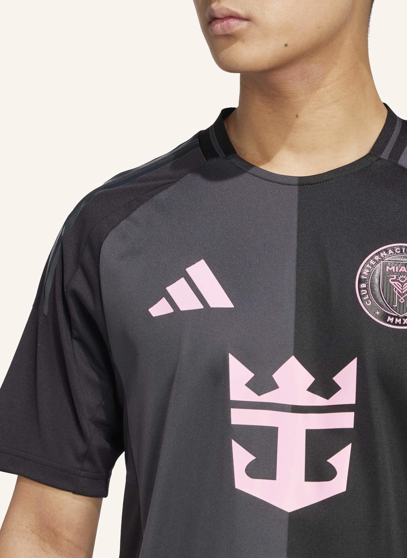 adidas INTER MIAMI CF 25/26 MESSI AUSWÄRTSTRIKOT AUTHENTIC: SCHWARZ