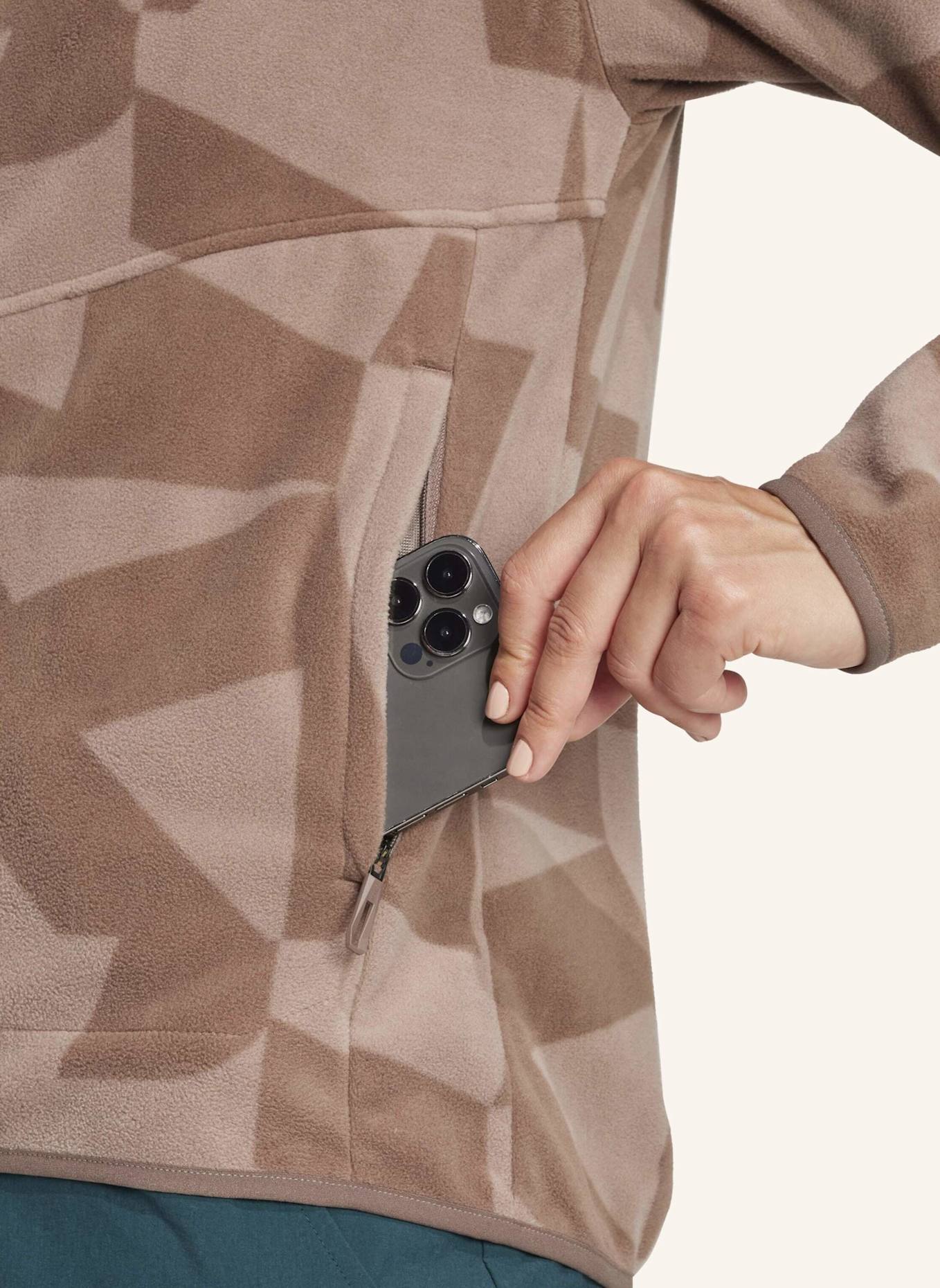 adidas TERREX Fleecejacke TERREX MULTI PRINTED FULL ZIP: BRAUN