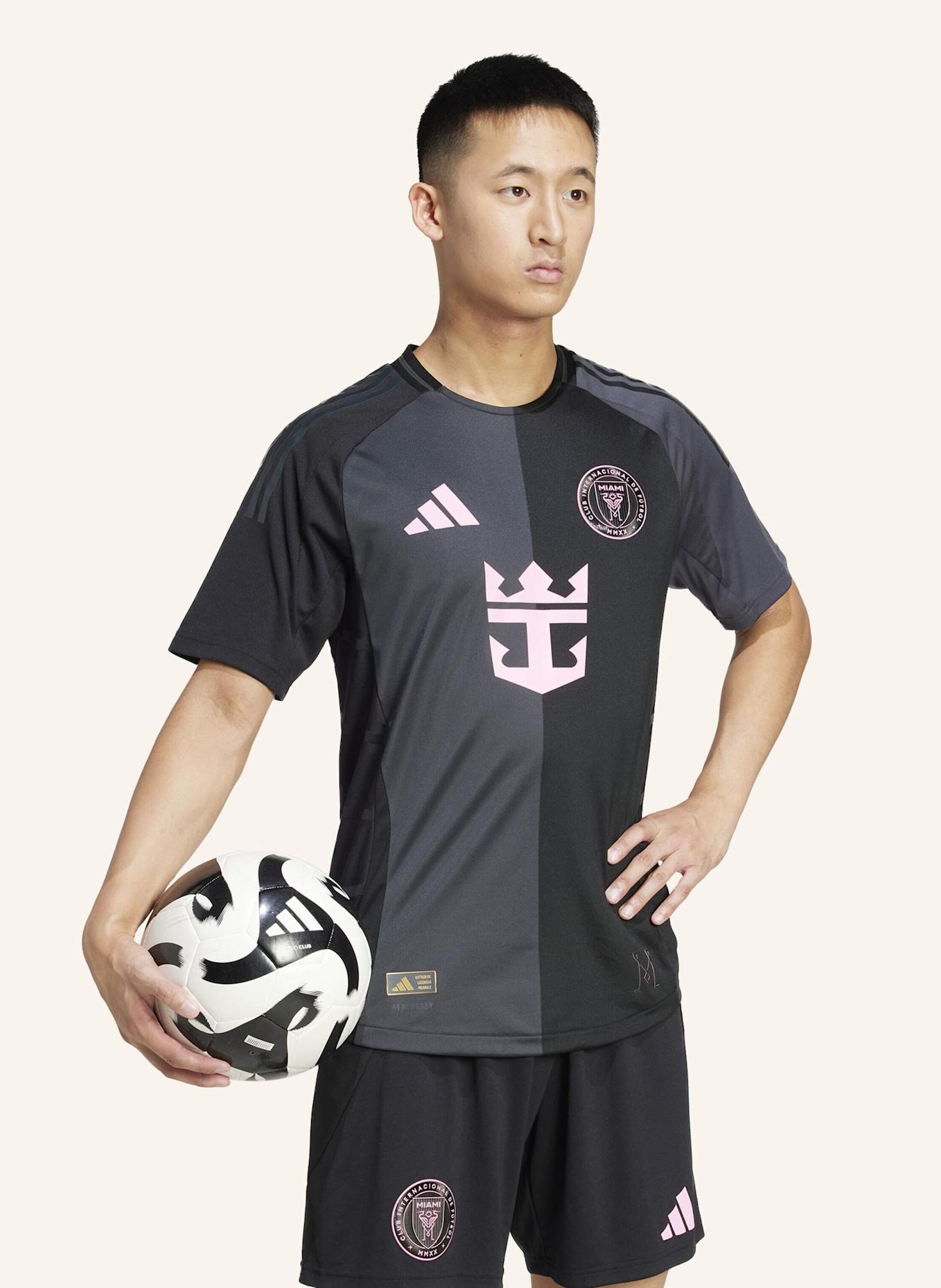 adidas INTER MIAMI CF 25/26 AUSWÄRTSTRIKOT AUTHENTIC: SCHWARZ