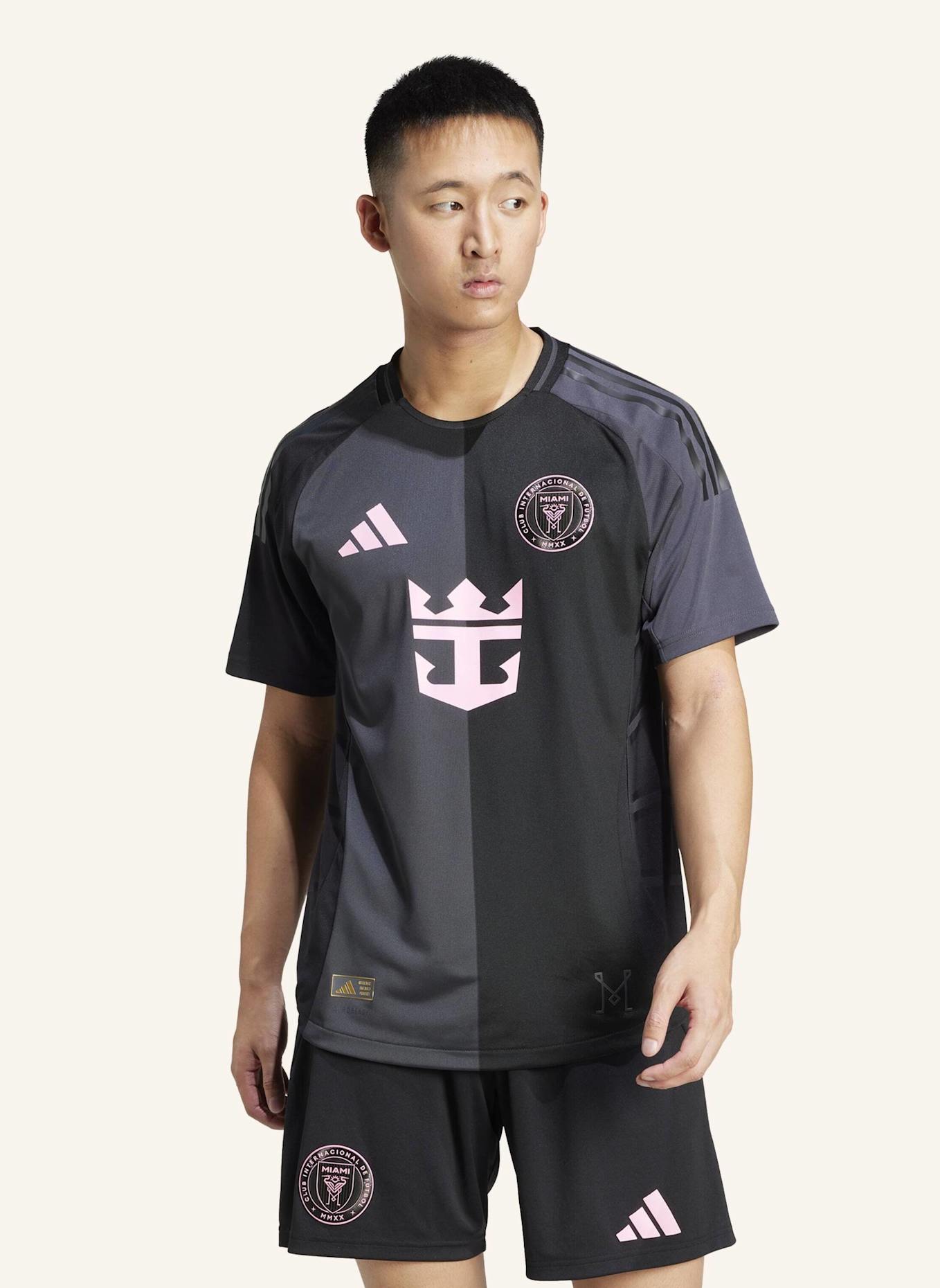 adidas INTER MIAMI CF 25/26 AUSWÄRTSTRIKOT AUTHENTIC: SCHWARZ