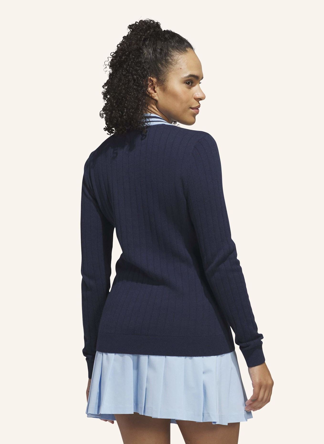 adidas ORIGINALS CASHMERE KNIT PULLOVER: BLAU