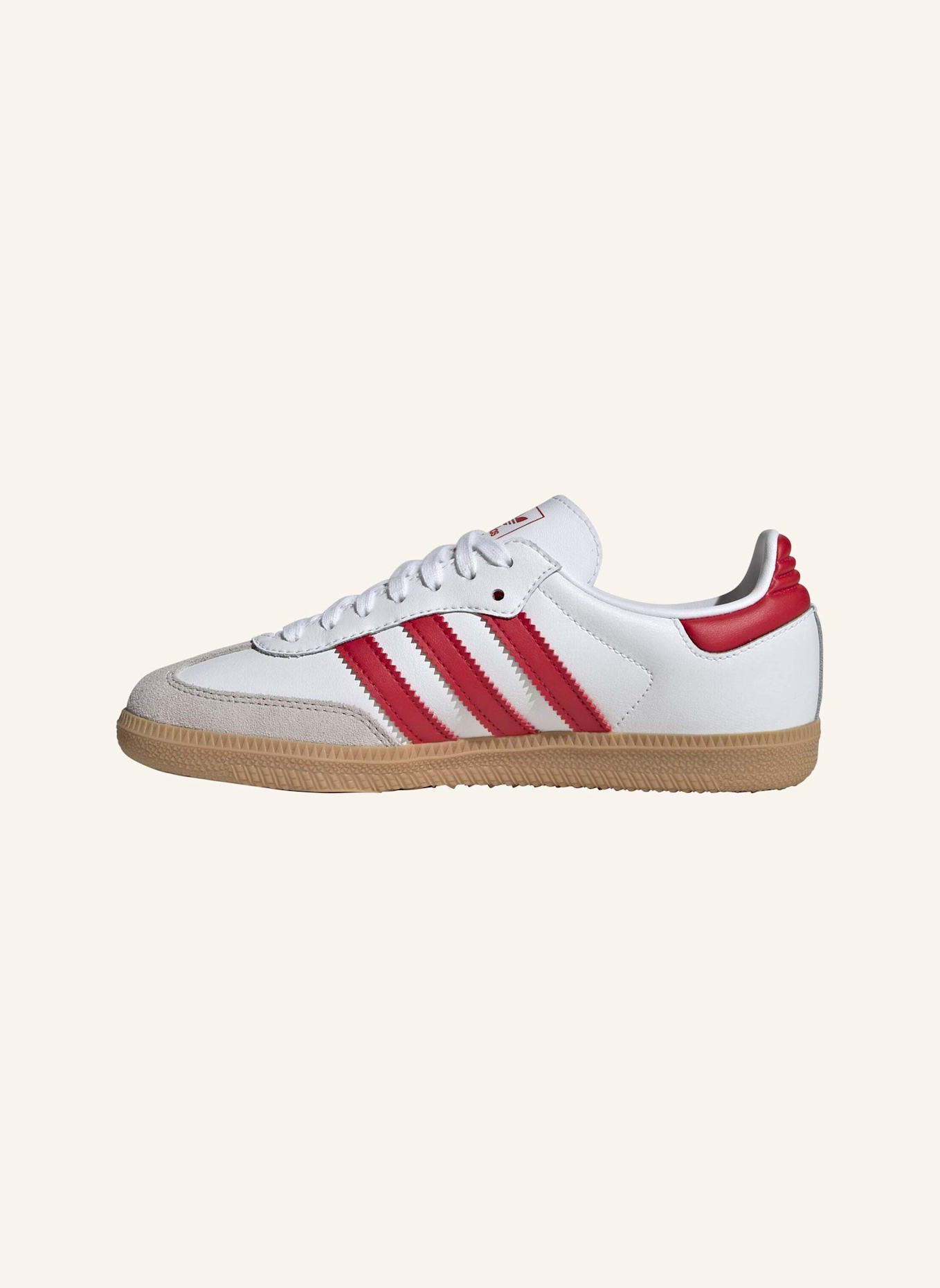 adidas Originals Sneaker SAMBA OG: WEISS/ ROT/ BEIGE