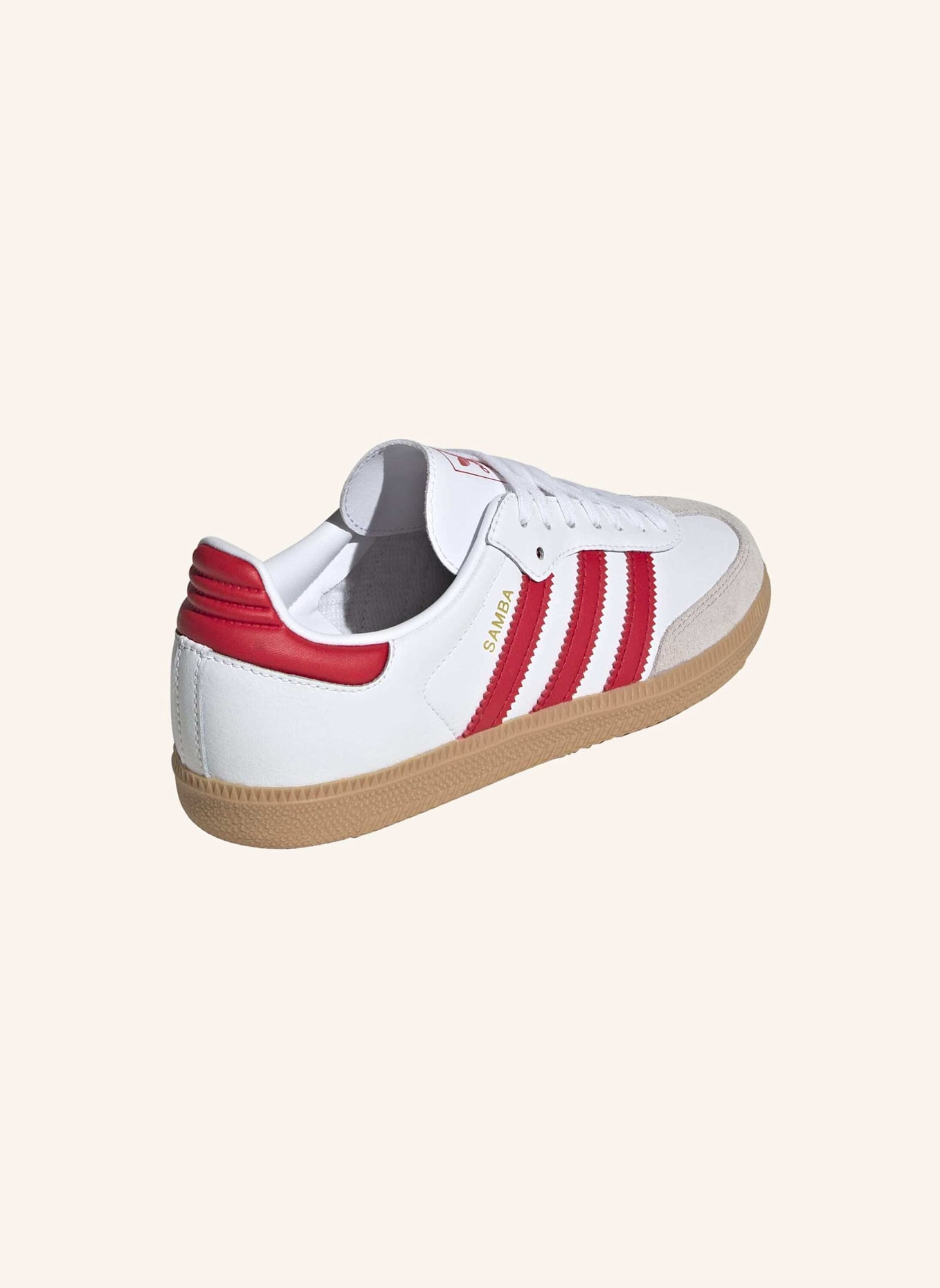 adidas Originals Sneaker SAMBA OG: WEISS/ ROT/ BEIGE