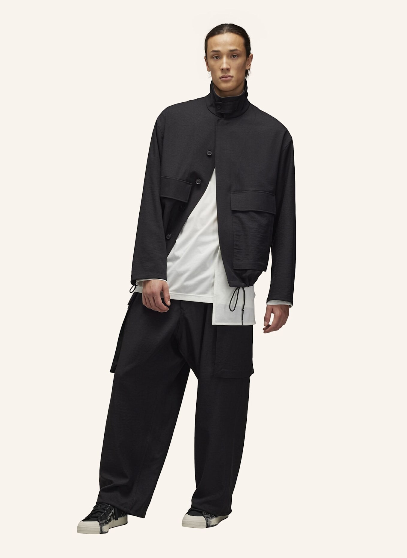 Y-3 Y-3 SPORT UNIFORM CARGOHOSE: SCHWARZ