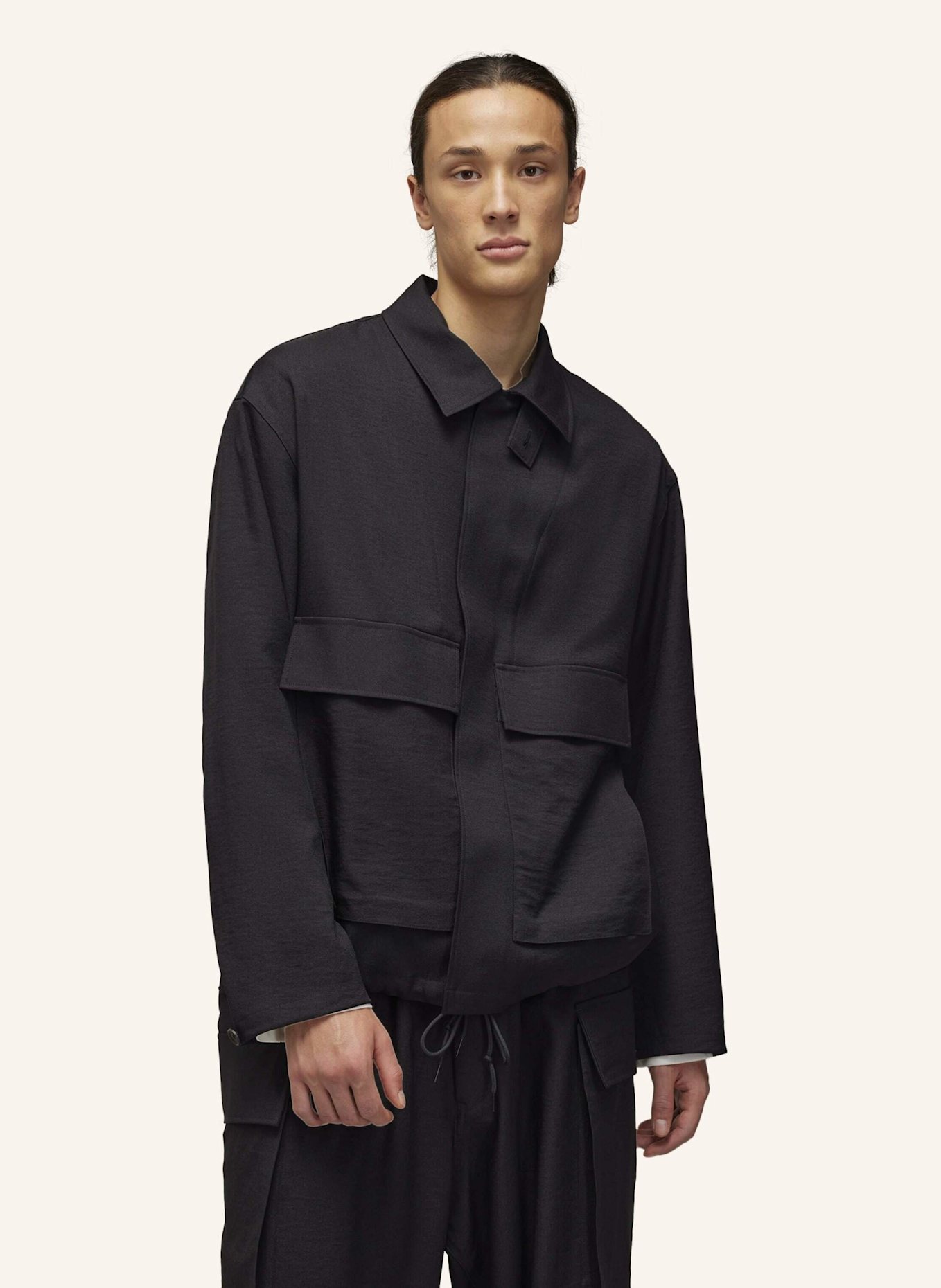 Y-3 Y-3 SPORT UNIFORM COACH JACKE: SCHWARZ